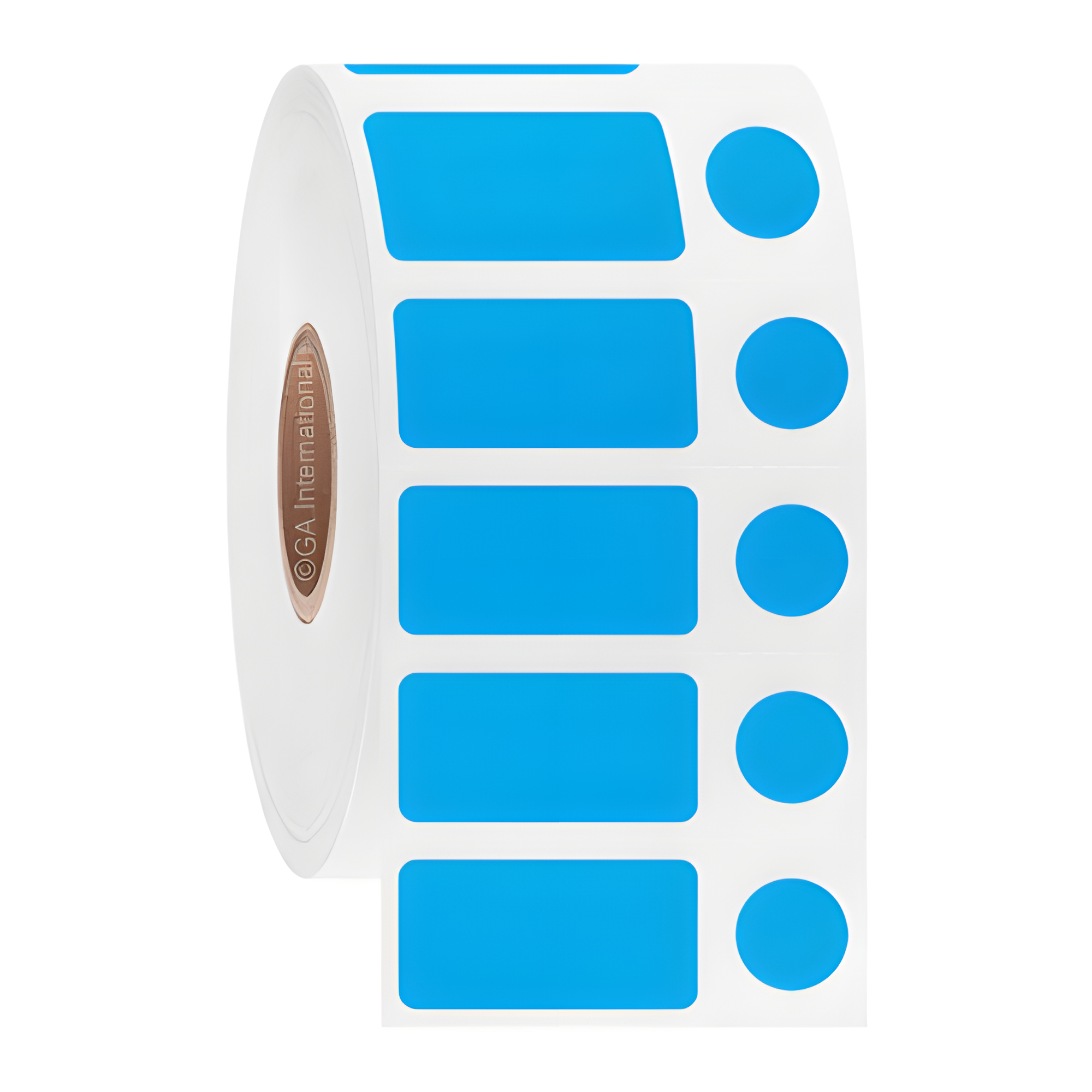 LabTAG 1″ x 0.5″ + 0.375″ Circle Cryogenic Labels (Blue) JTTA-183C1-2BL