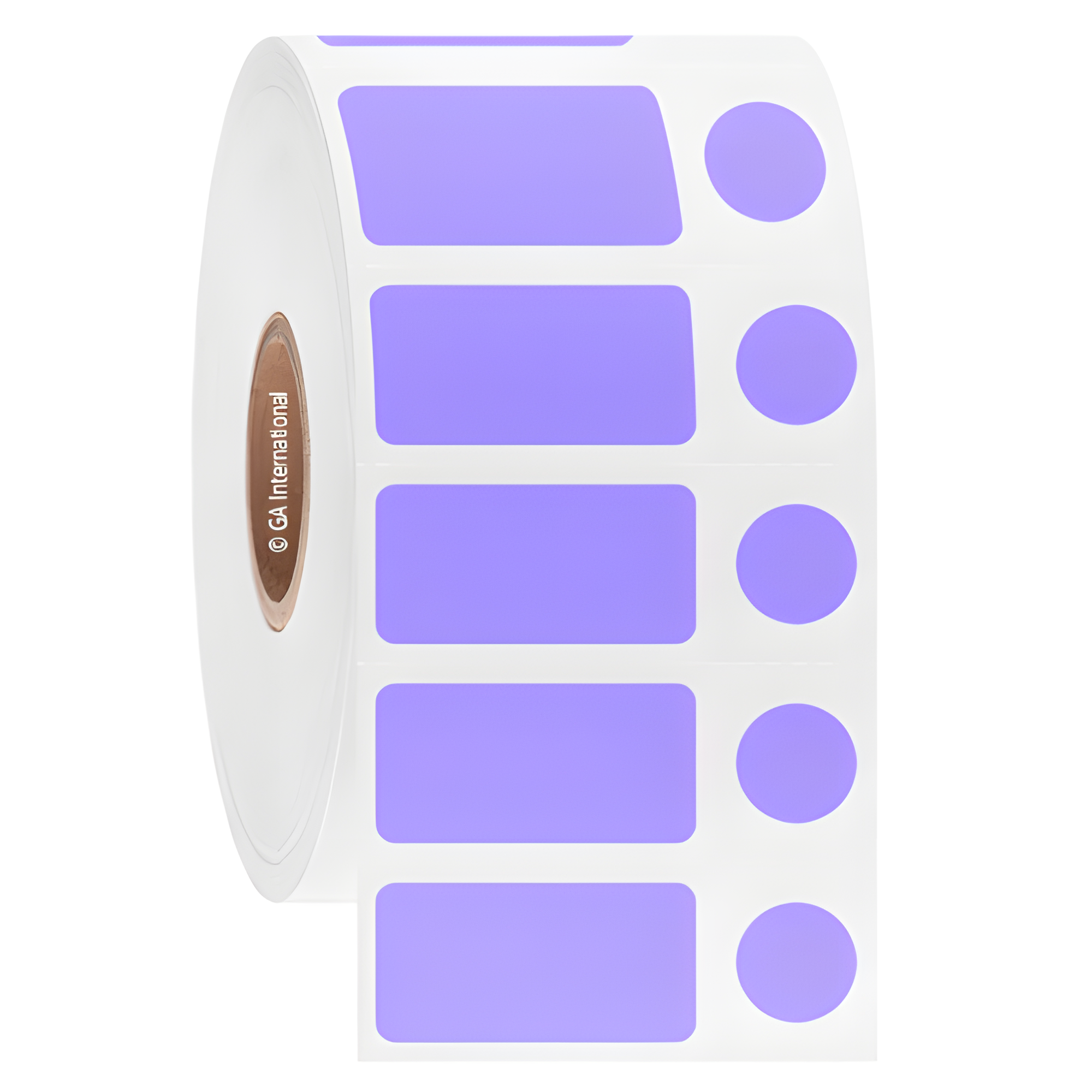 LabTAG 1" x 0.5" + 0.375" (circle) Cryogenic Labels (Lavender) JTTA-183C1-2LA