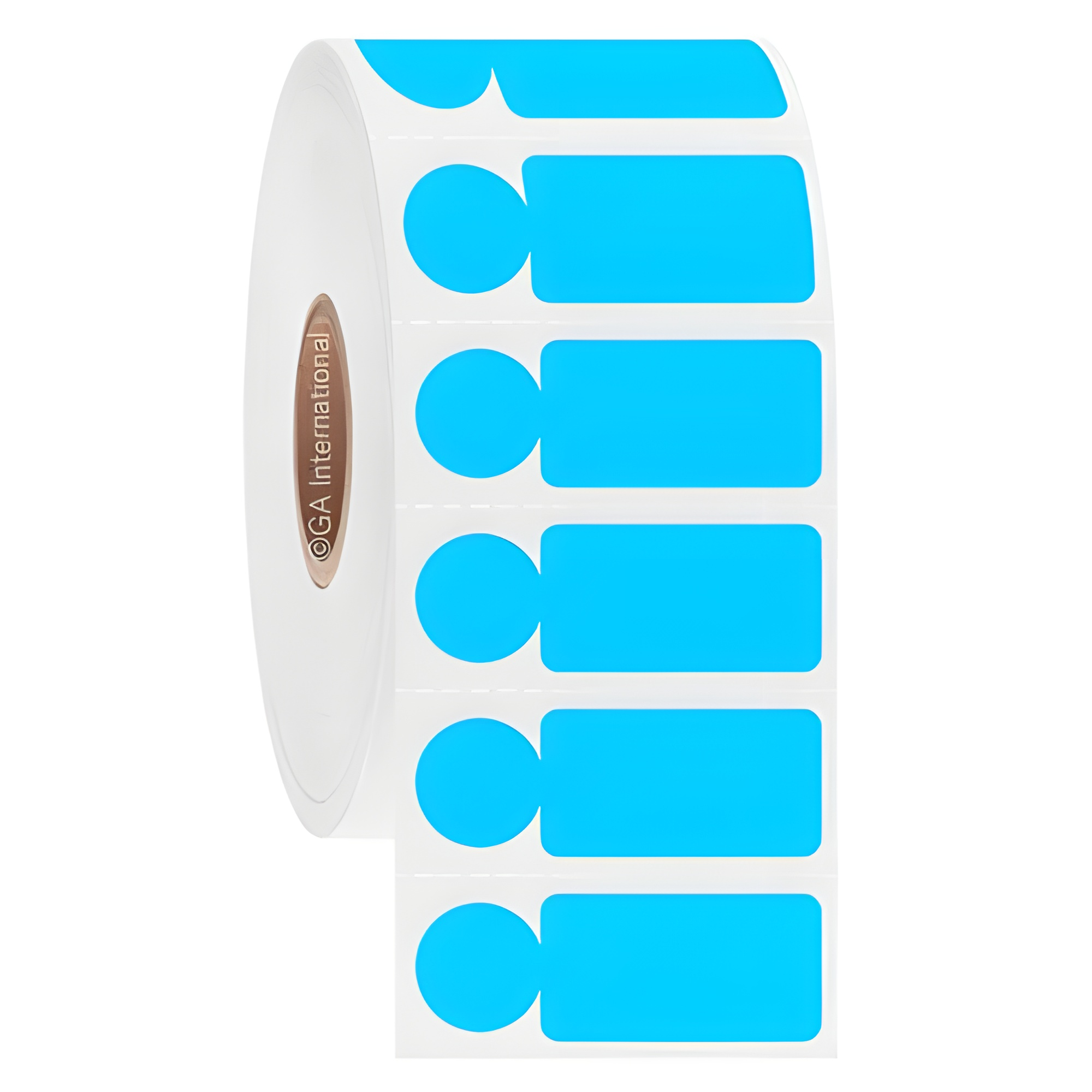 LabTAG 0.94" x 0.5" + 0.437" (circle) Blue Cryogenic Labels JTTA-560SBC1-2BL