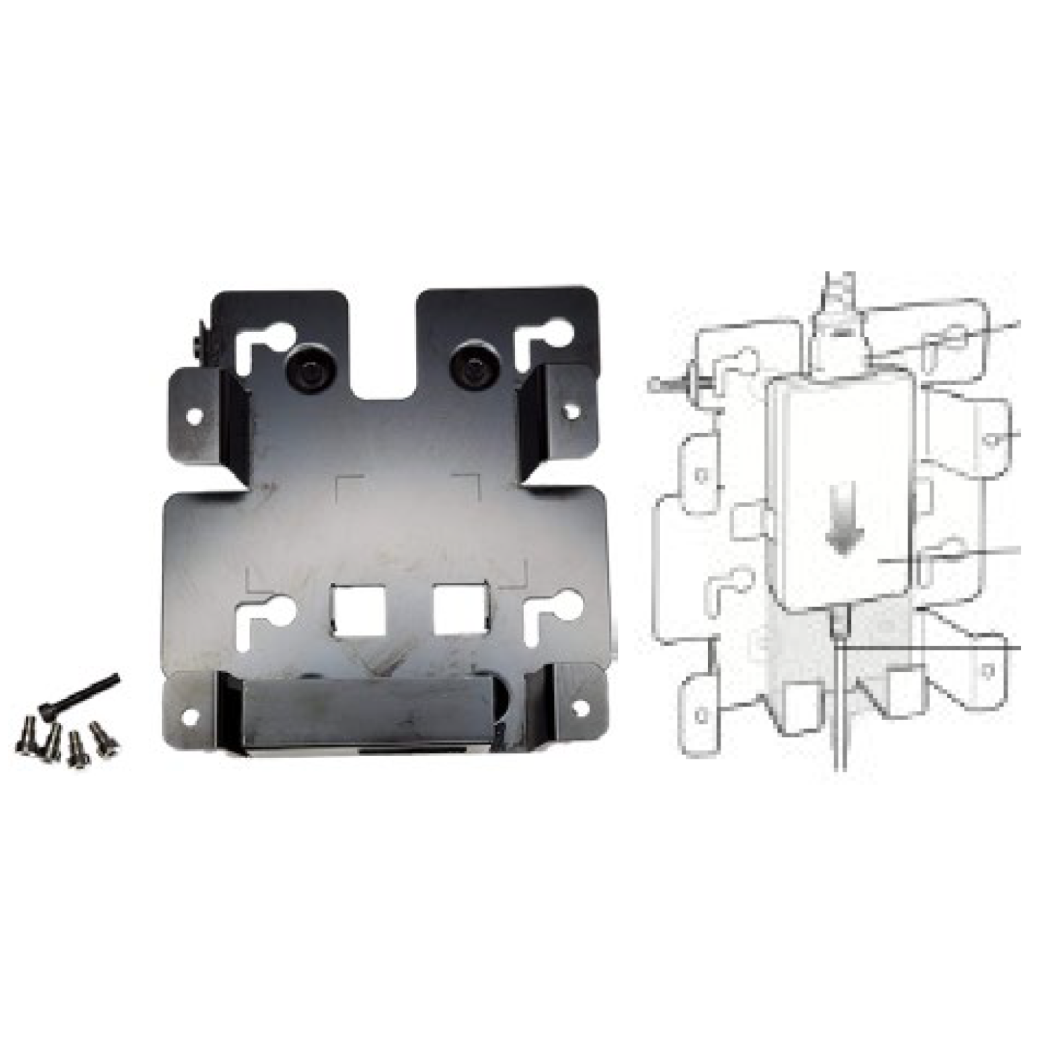 Zebra Wall Mount Bracket [CC5000/6000/KC401] KT-152097-03