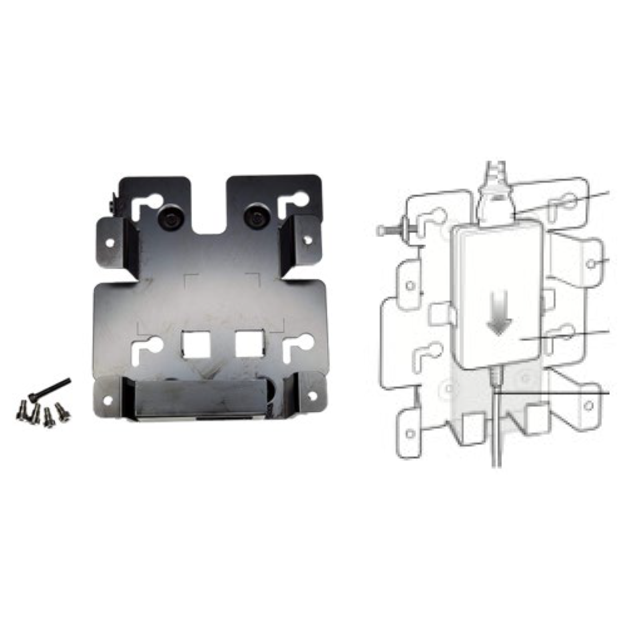 Zebra Wall Mount Bracket [CC6000/KC401] KT-152098-03