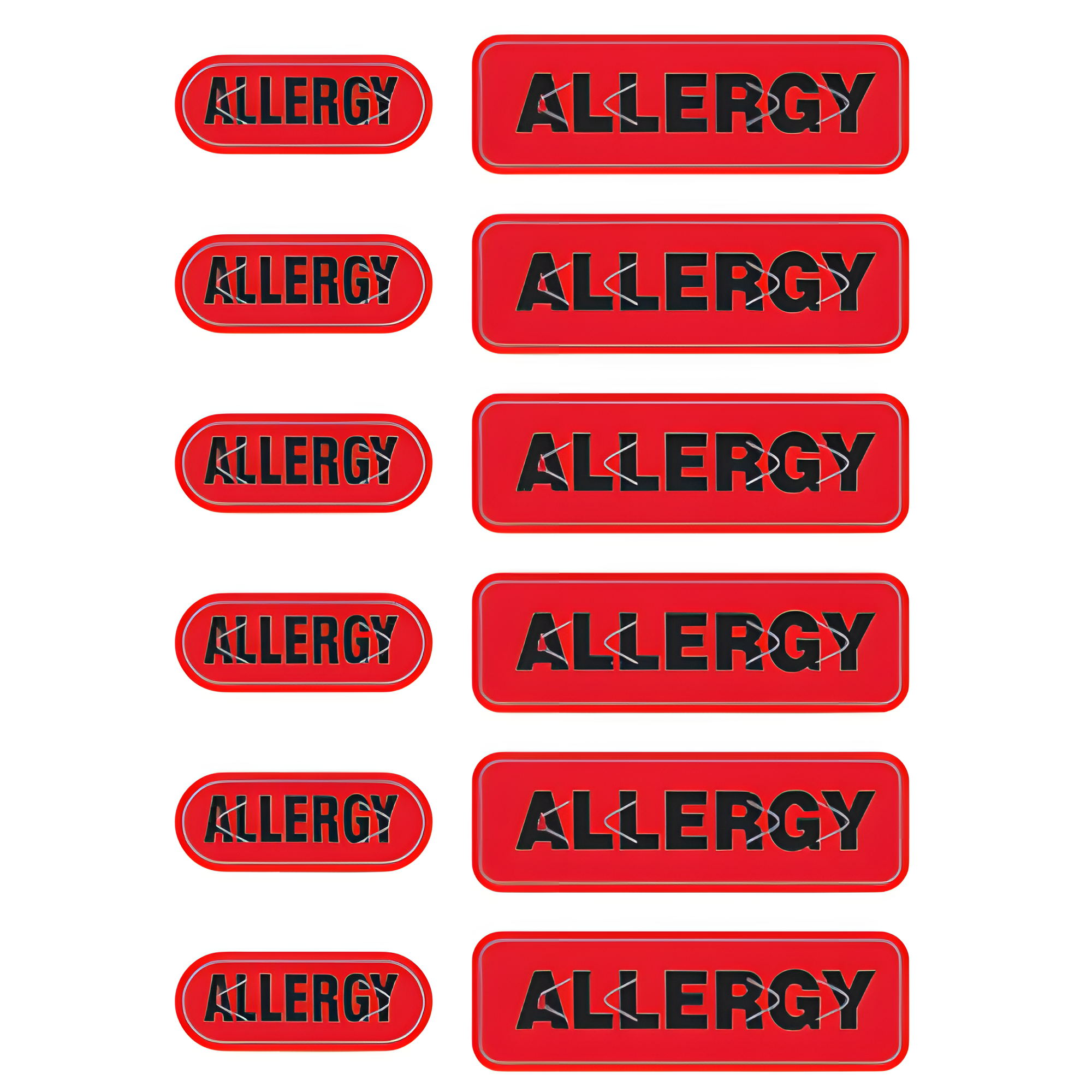 Zebra Allergy Alert Polyester Label [Non-Perforated] LB-ALERT-ALLERGY