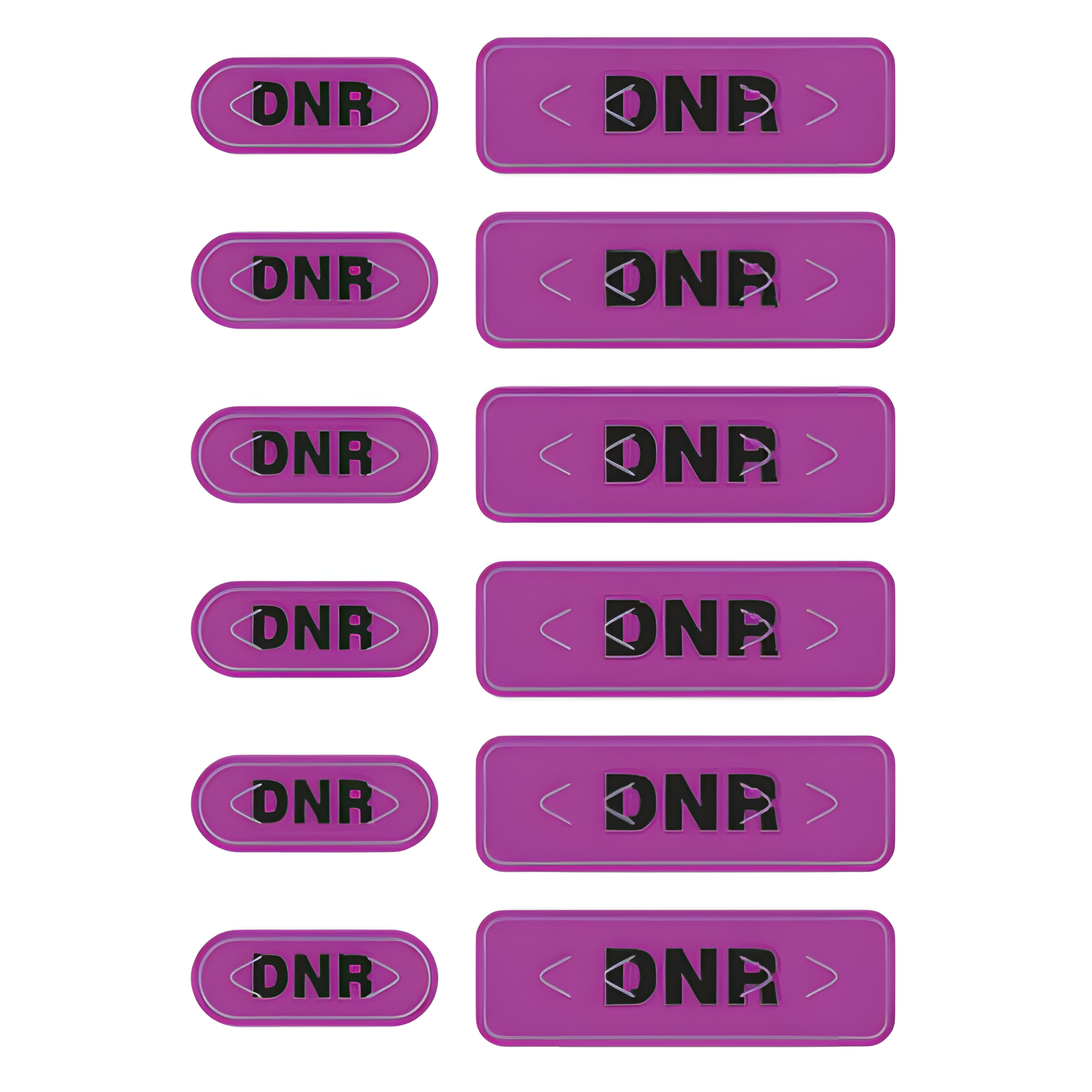 Zebra Polyester Label [Non-Perforated] LB-ALERT-DNR-PUR