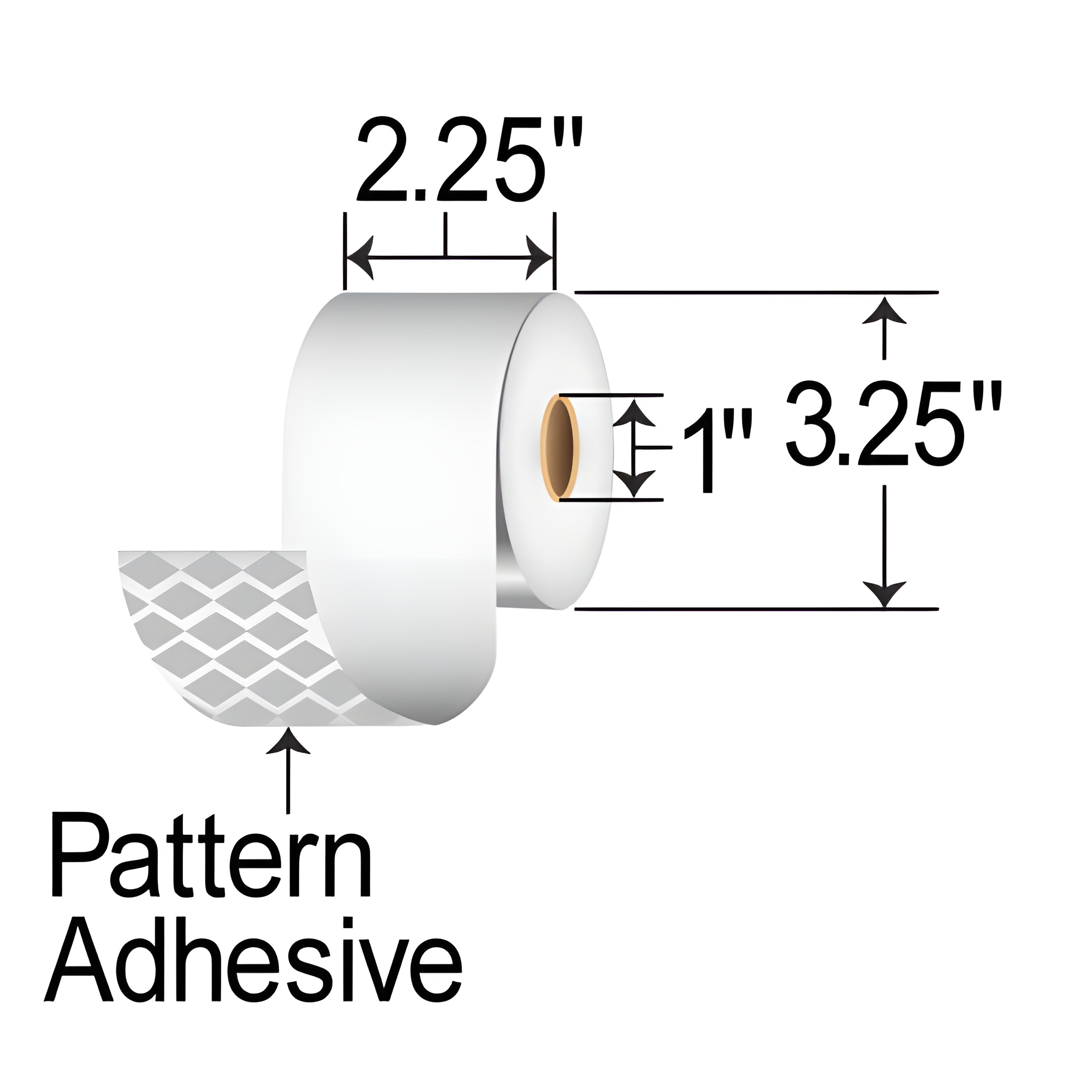 BCF 2.25" x 170' Liner-free DT Receipt Paper MS214170PLUSD