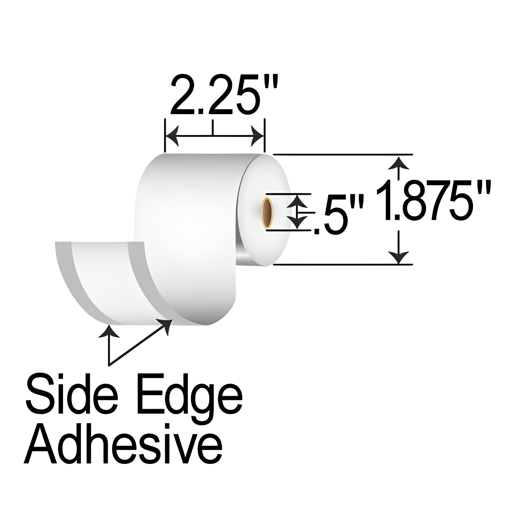 BCF 2.25" x 78' Liner-free DT Receipt Paper MS214782GOSE
