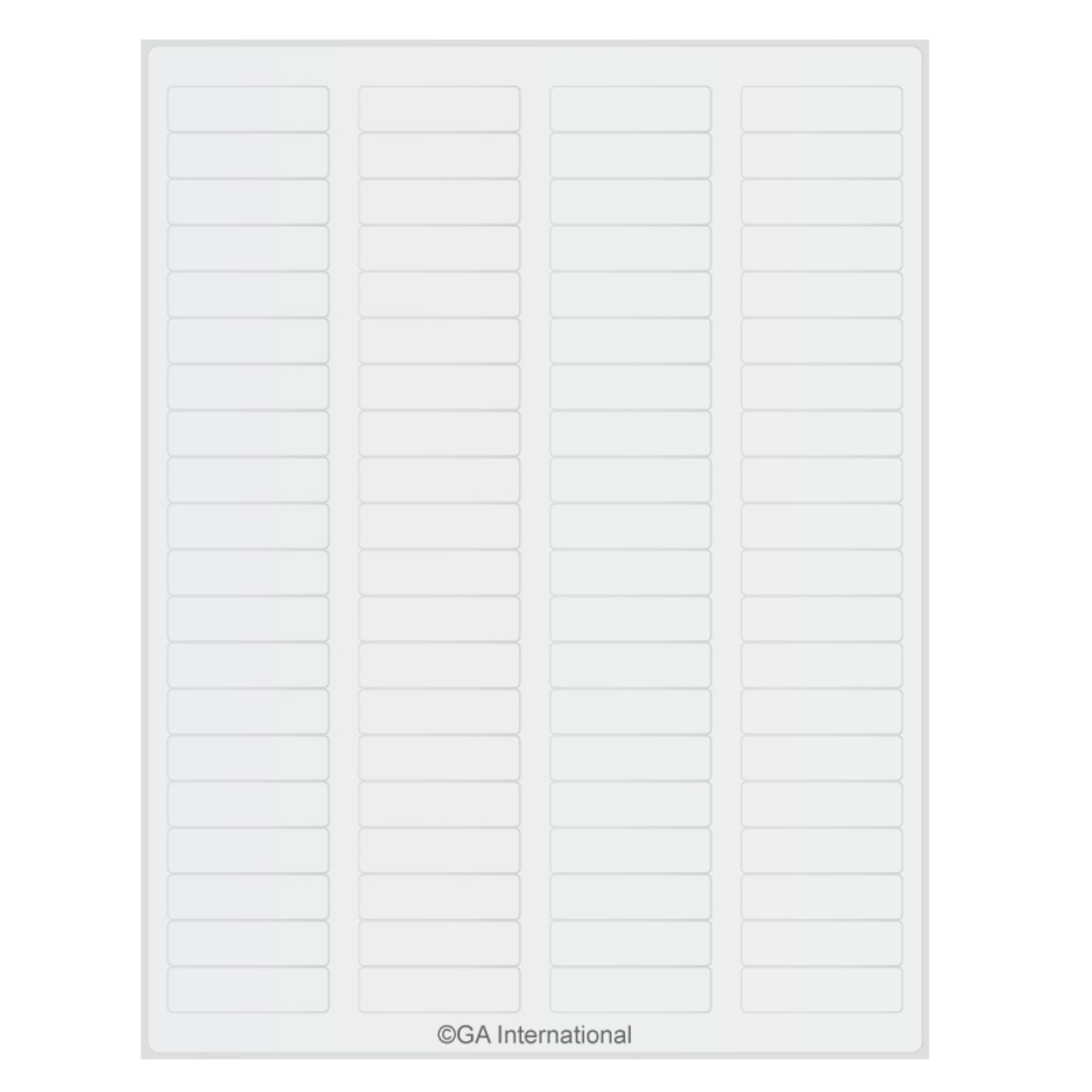LabTAG 1.75″ x 0.5″ InkJet Laser Paper Labels (US Letter Sheet Size) LIP-13WH