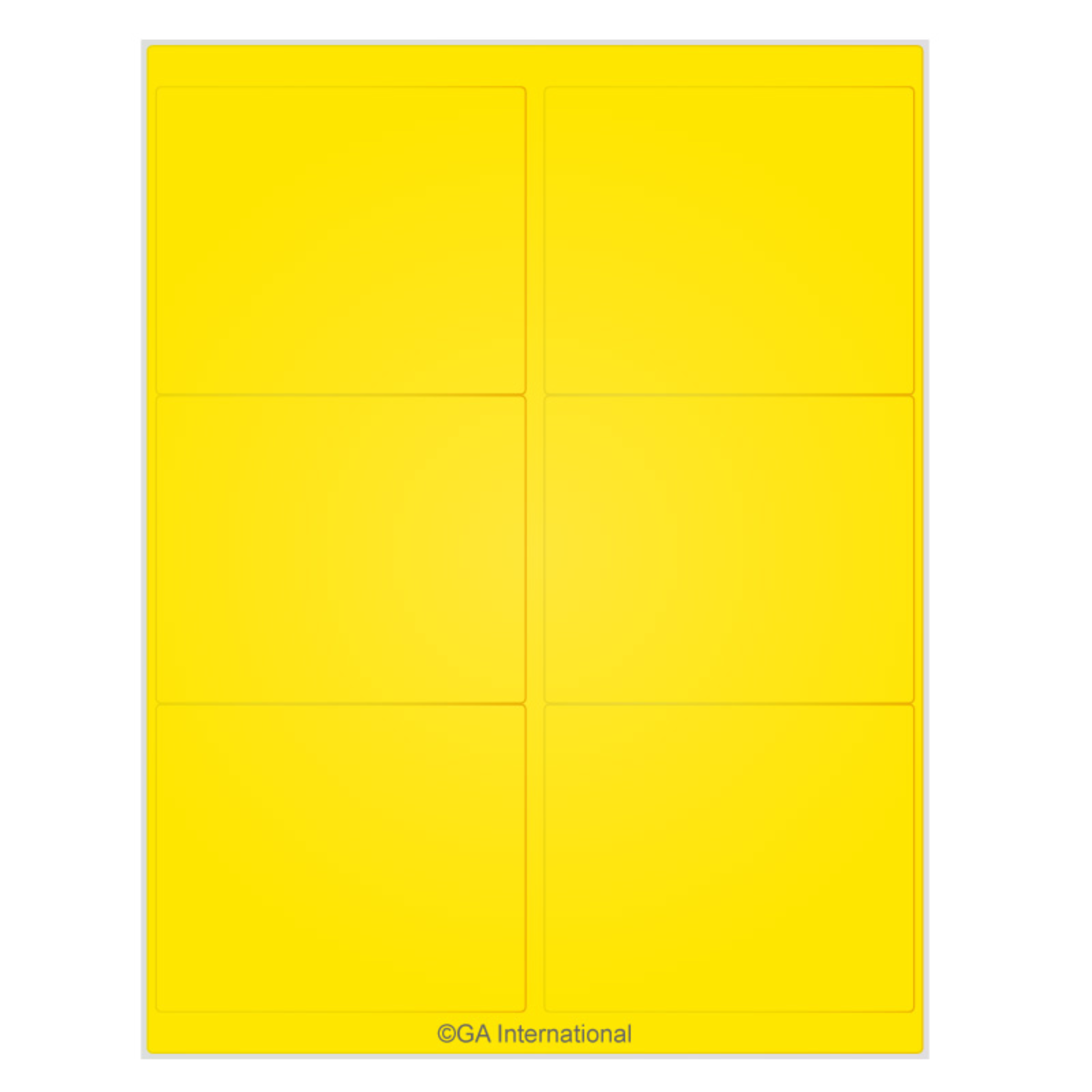 LabTAG 4″ x 3.33″ InkJet Laser Paper Labels (US Letter Sheet Size) LIP-15YE
