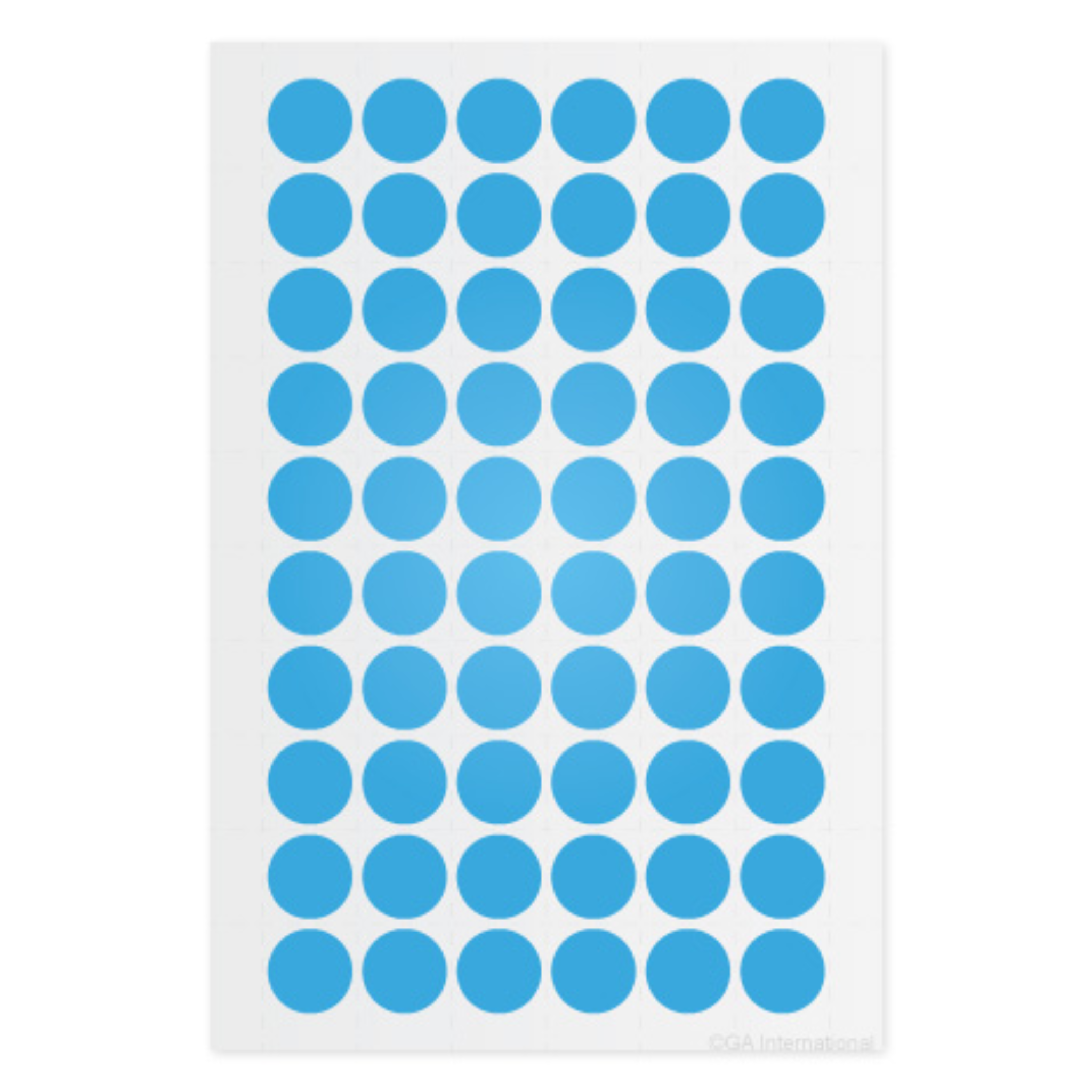 LabTAG 0.5" Circle Cryogenic Writable Labels (Blue) LT-13BL