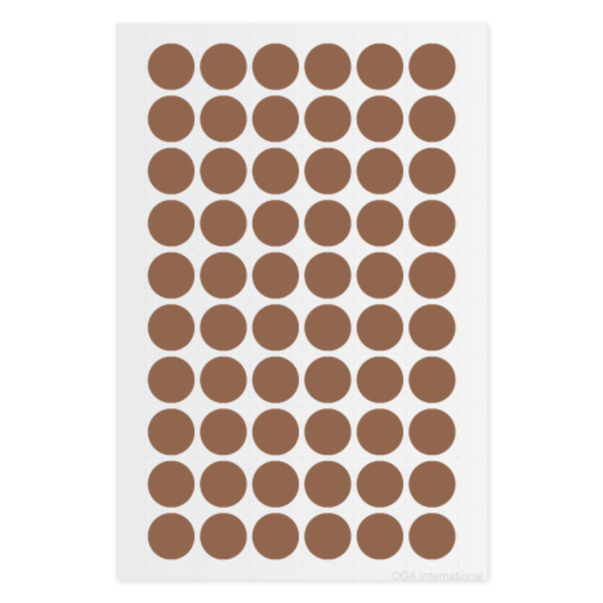 LabTAG 0.5" Circle Cryogenic Writable Labels (Brown) LT-13BR