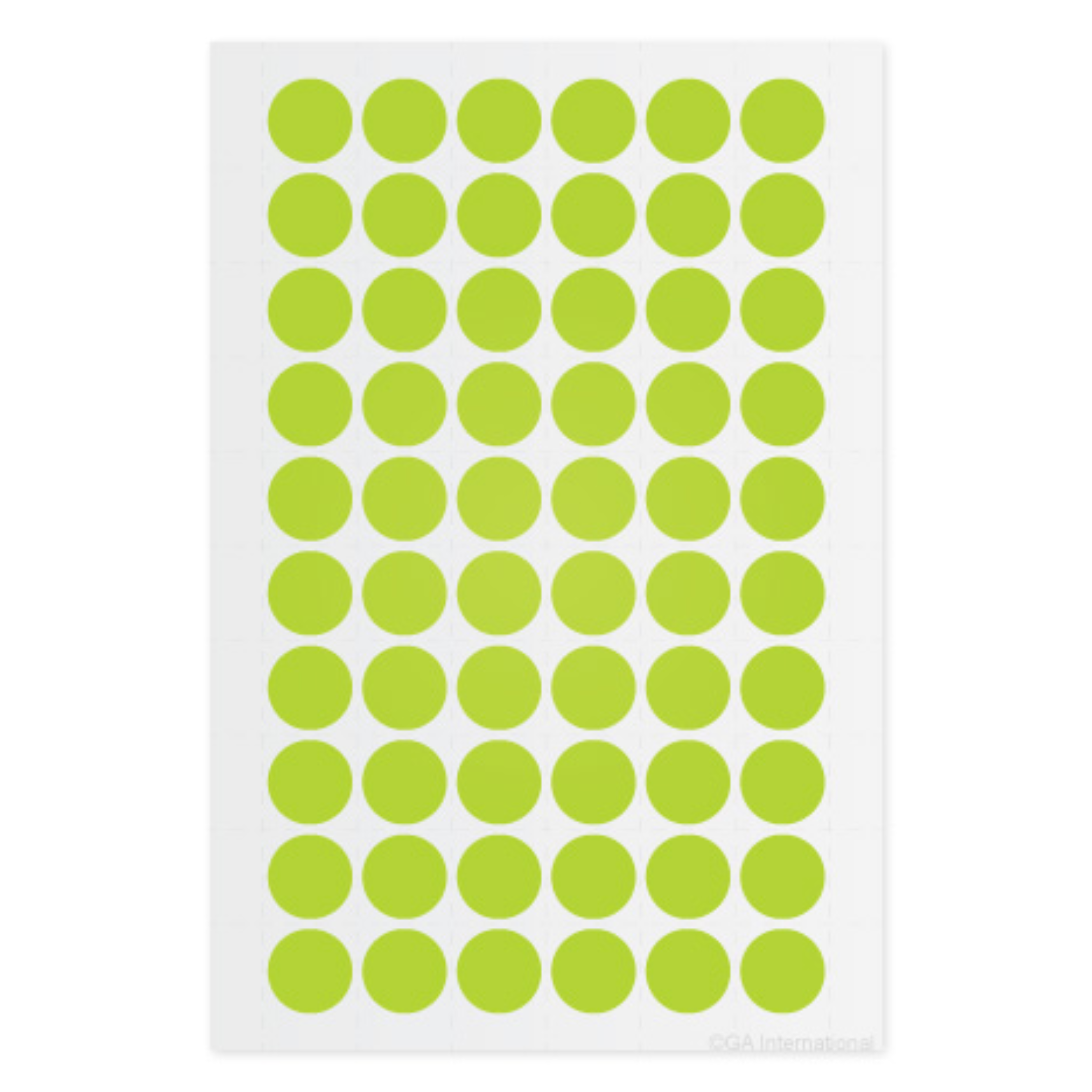 LabTAG 0.5" Circle Cryogenic Writable Labels (Lemon) LT-13LE