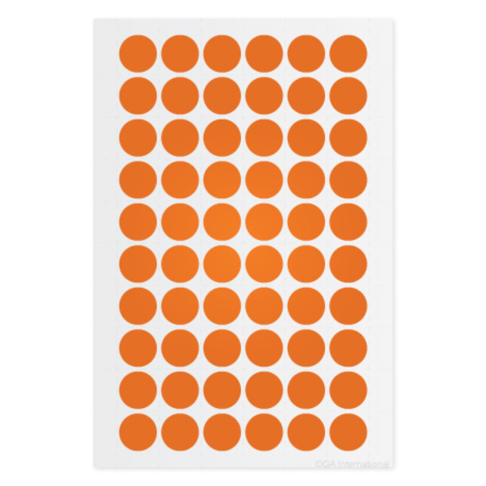 LabTAG 0.5" Circle Cryogenic Writable Labels (Orange) LT-13OR