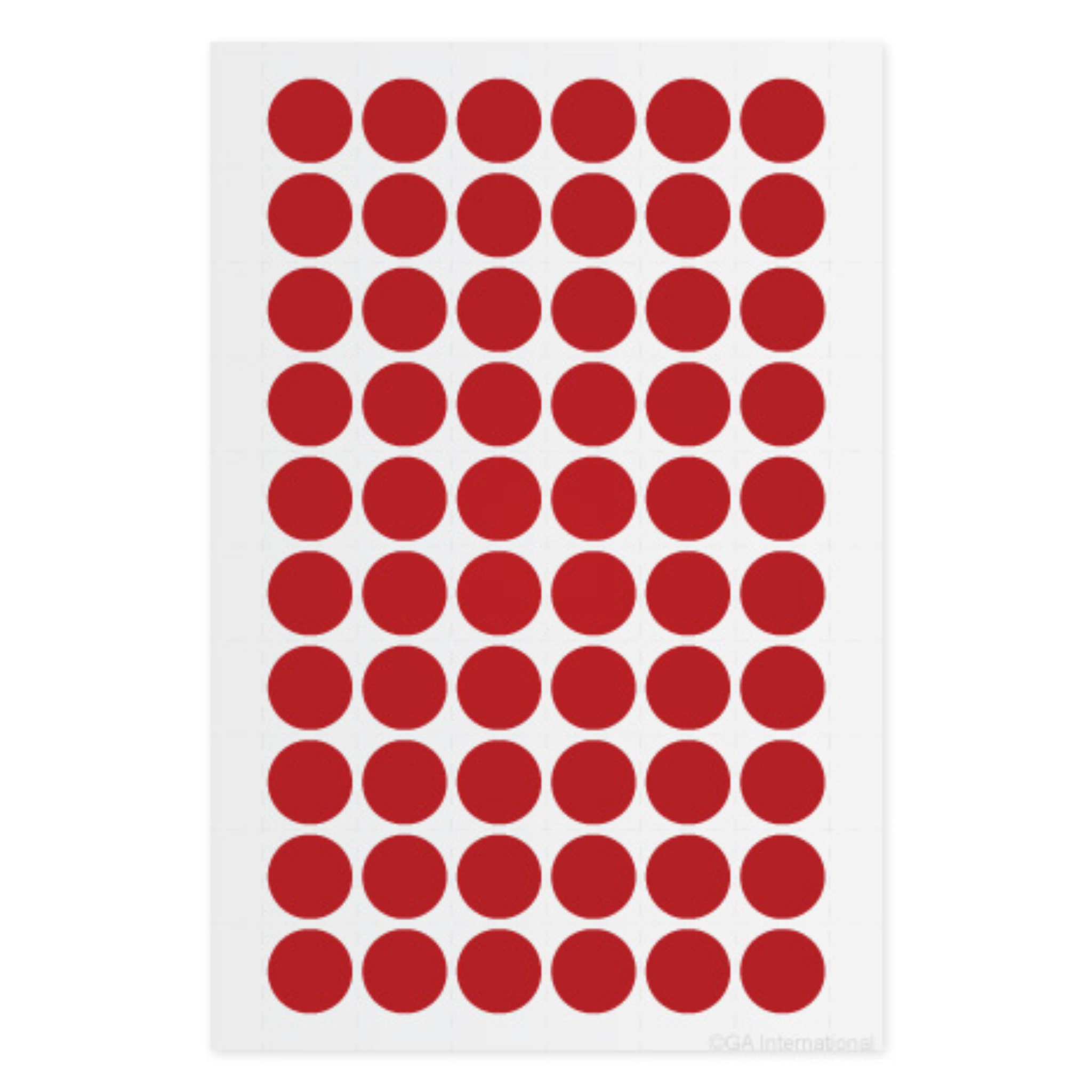 LabTAG 0.5" Circle Cryogenic Writable Labels (Red) LT-13RE