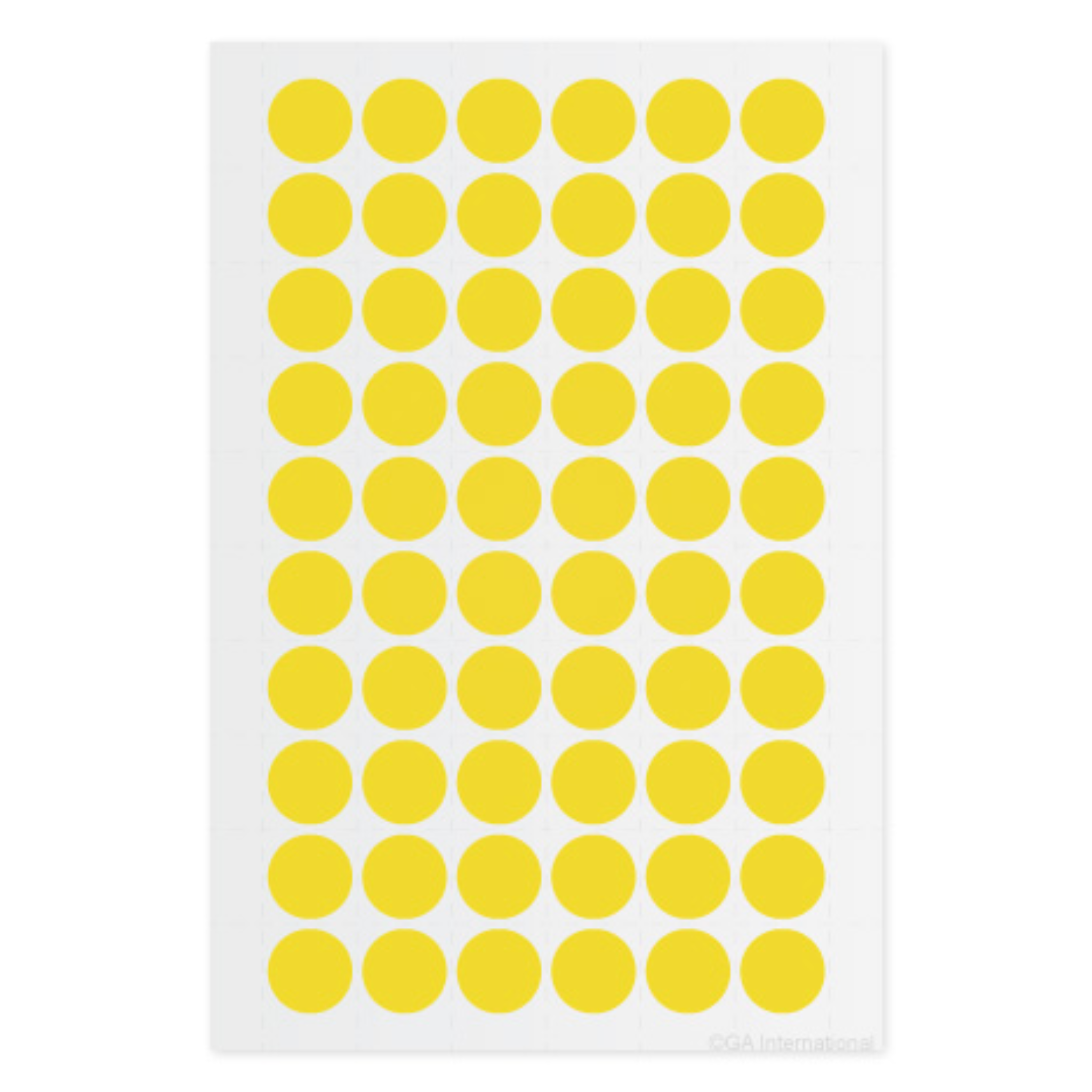 LabTAG 0.5" Circle Cryogenic Writable Labels (Yellow) LT-13YE