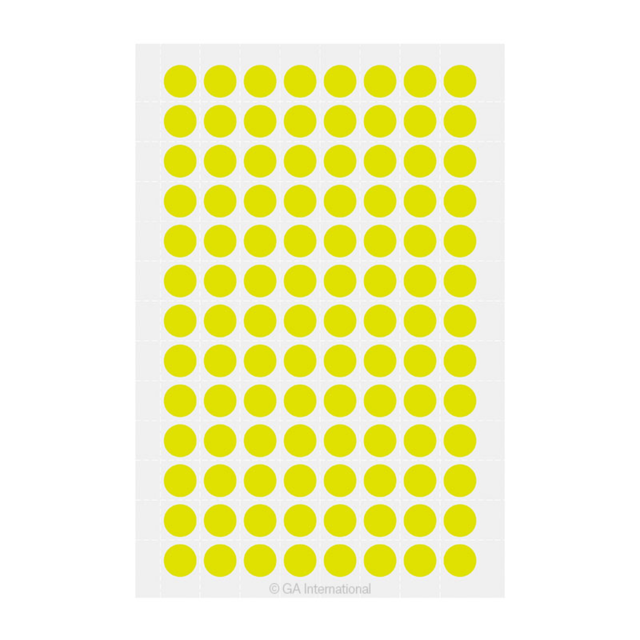 LabTAG 0.354" Circle Cryogenic Writable Labels (Lemon) LT-9LE