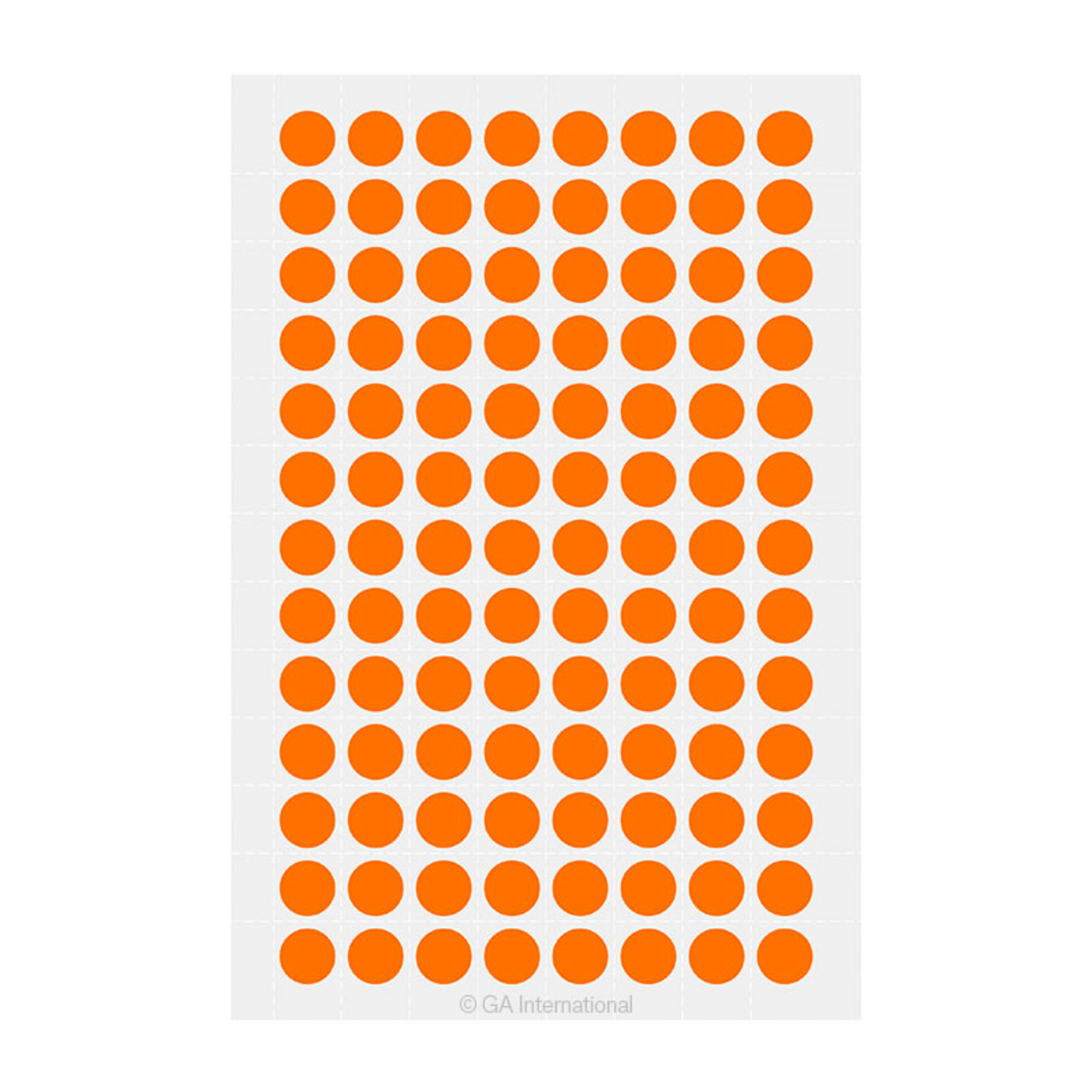 LabTAG 0.354" Circle Cryogenic Writable Labels (Orange) LT-9OR