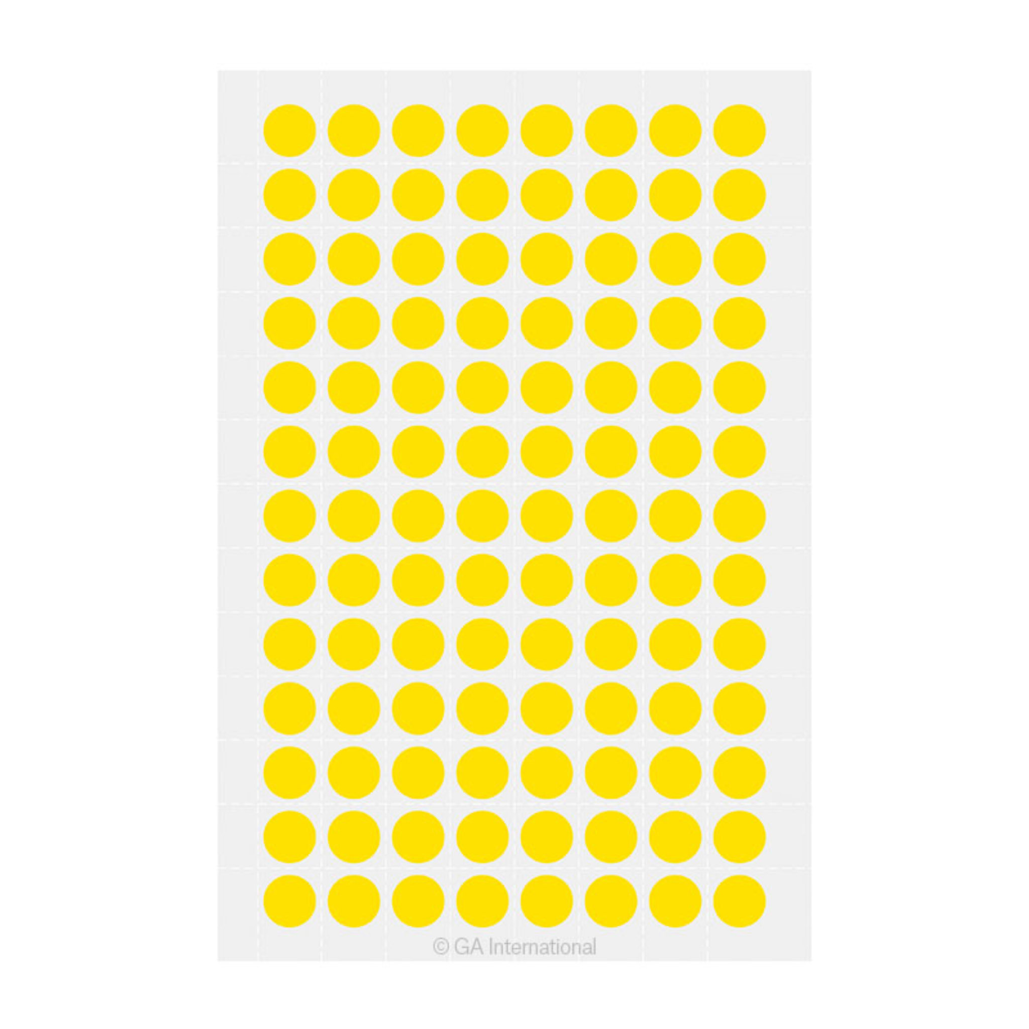 LabTAG 0.354" Circle Cryogenic Writable Labels (Yellow) LT-9YE