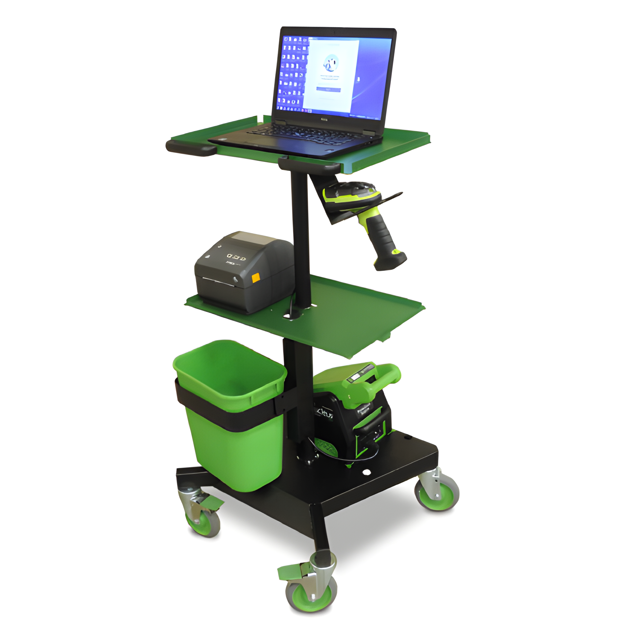 Newcastle LT Series Industrial Powered Laptop Carts LT102NU1M