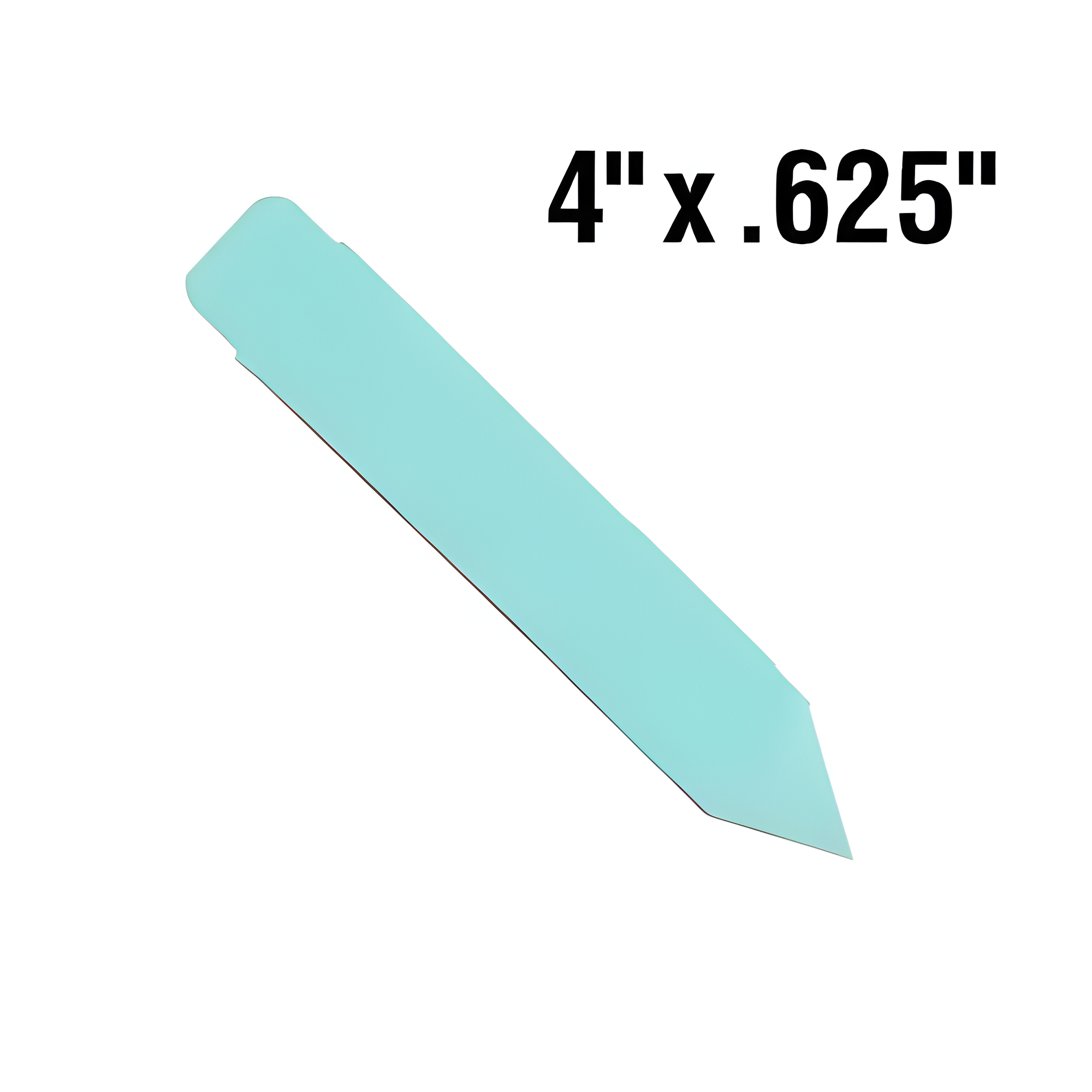 BarcodeFactory 4x0.625 Thermal Blue Pot Stakes Single Roll BAR-SS4X06-BL-EA