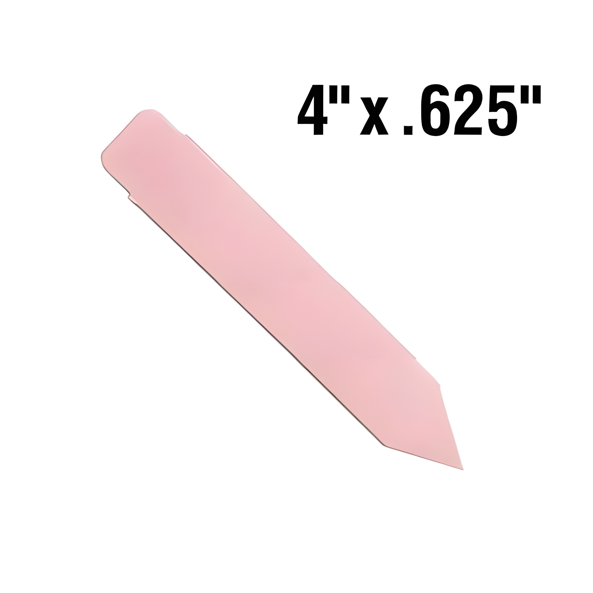 BarcodeFactory 4x0.625 Thermal Pink Pot Stakes Single Roll BAR-SS4X06-PK-EA