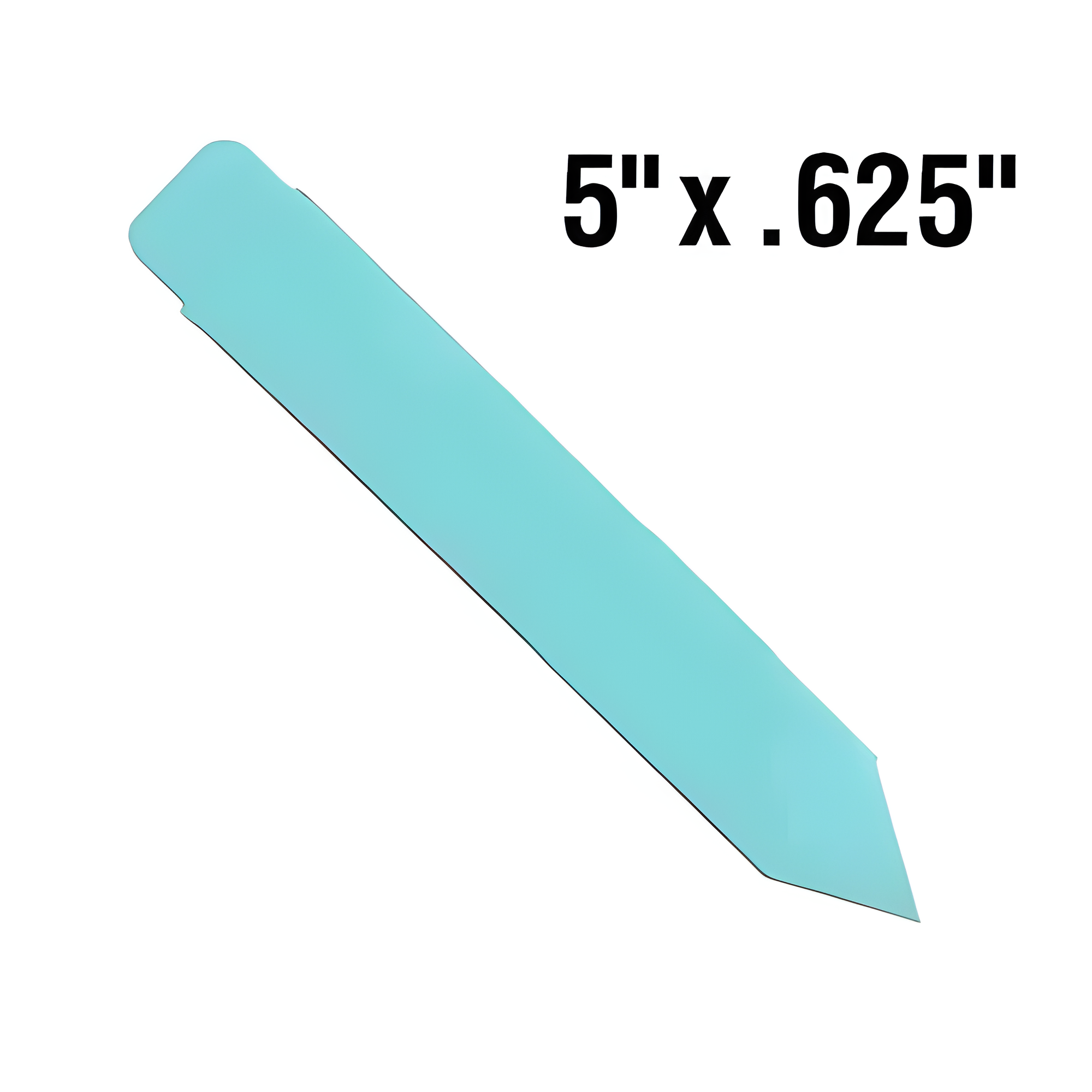 BarcodeFactory 5x0.625 Thermal Blue Pot Stakes BAR-SS5X06-BL