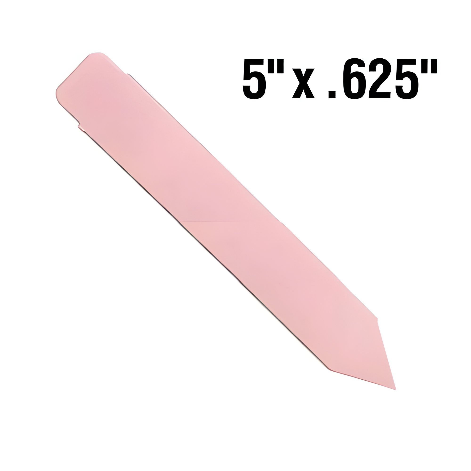 BarcodeFactory 5x0.625 Thermal Pink Pot Stakes BAR-SS5X06-PK