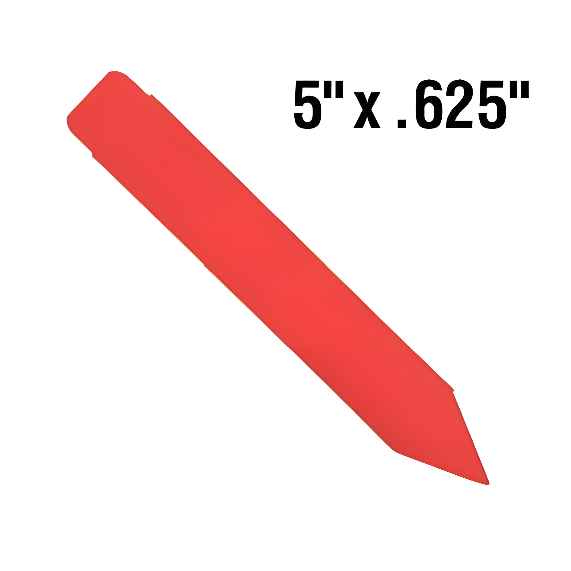 BarcodeFactory 5x0.625 Thermal Red Pot Stakes BAR-SS5X06-RD