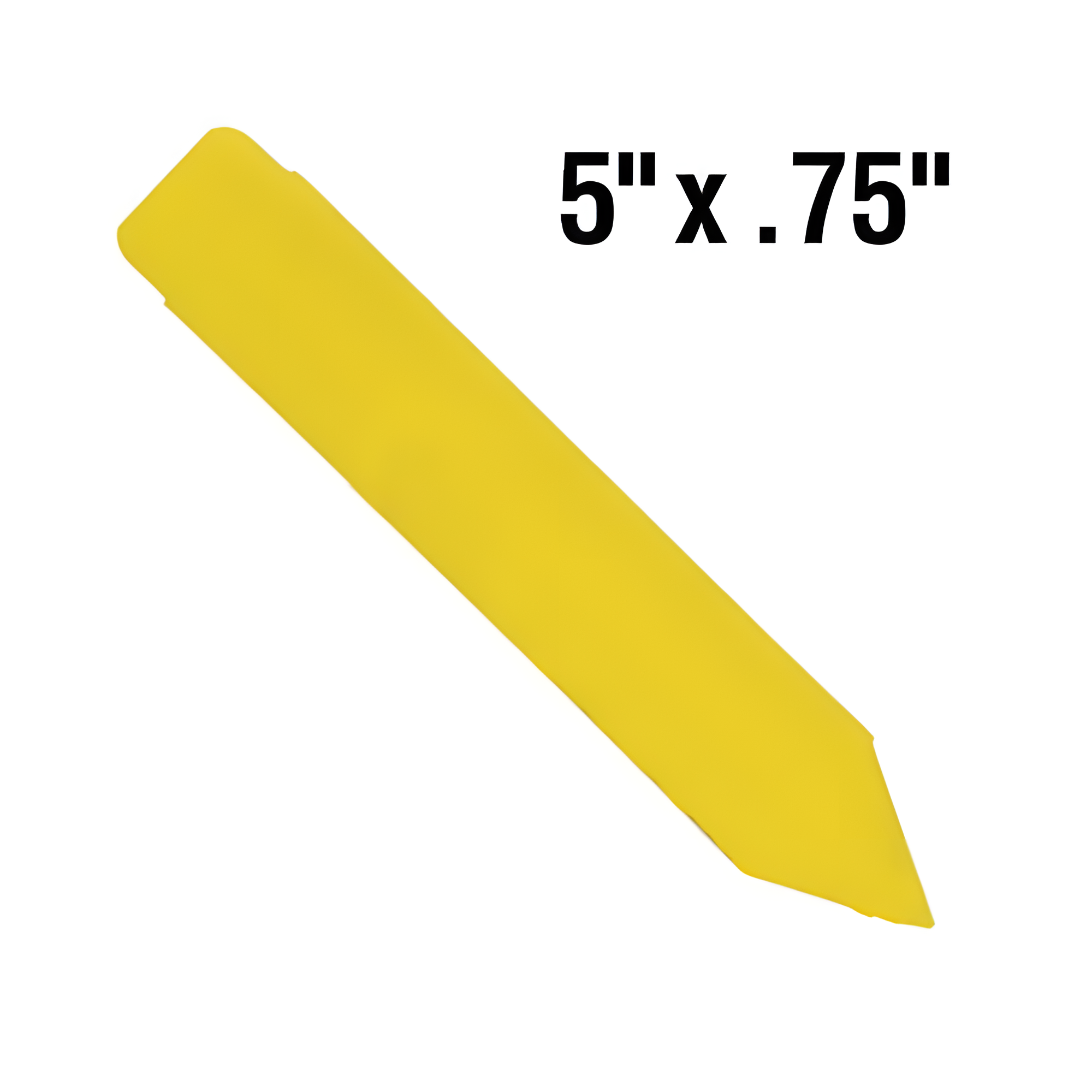 BarcodeFactory 5x.75 Thermal Yellow Pot Stakes BAR-SS5X07-YE