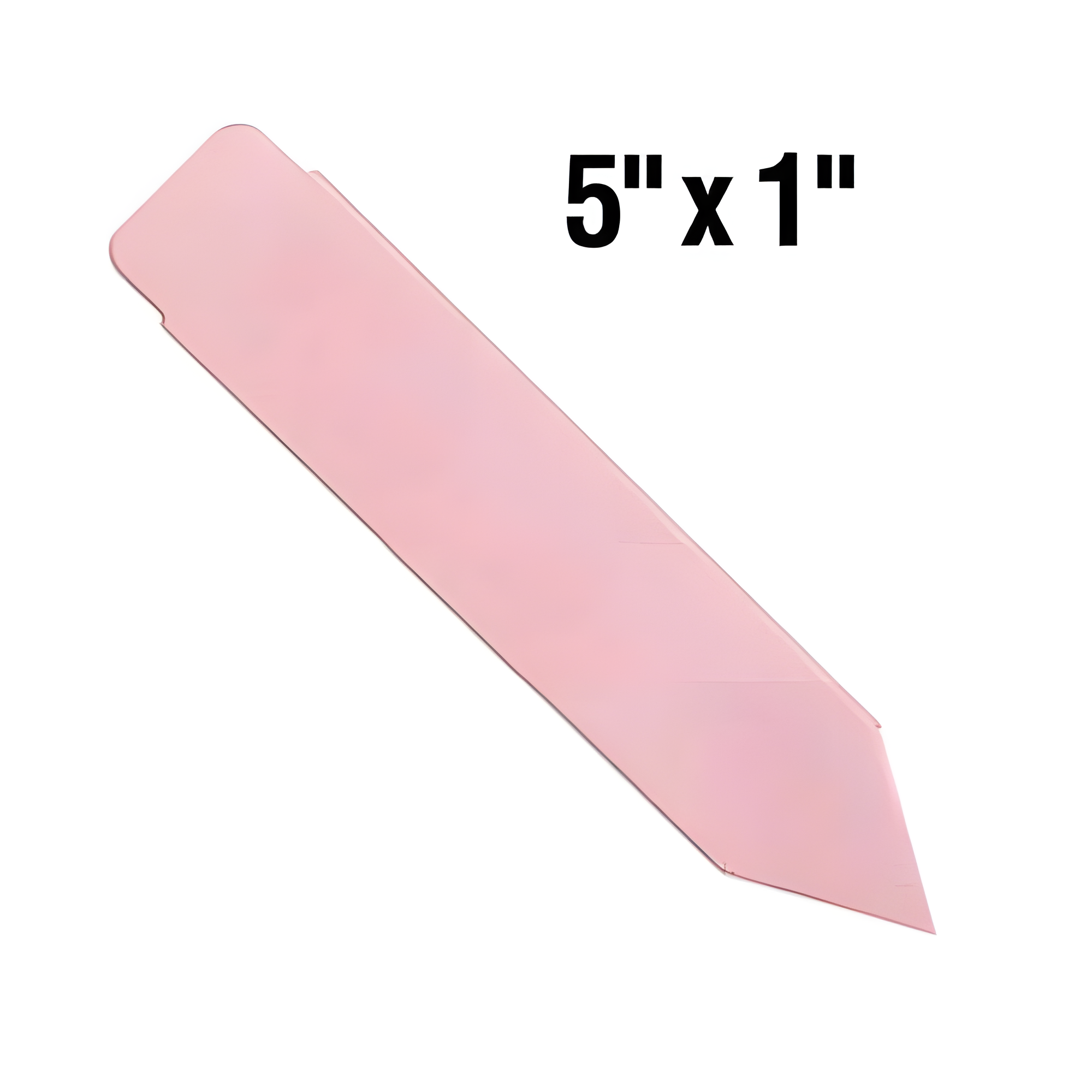 BarcodeFactory 5x1 Thermal Pink Pot Stakes BAR-SS5X1-PK