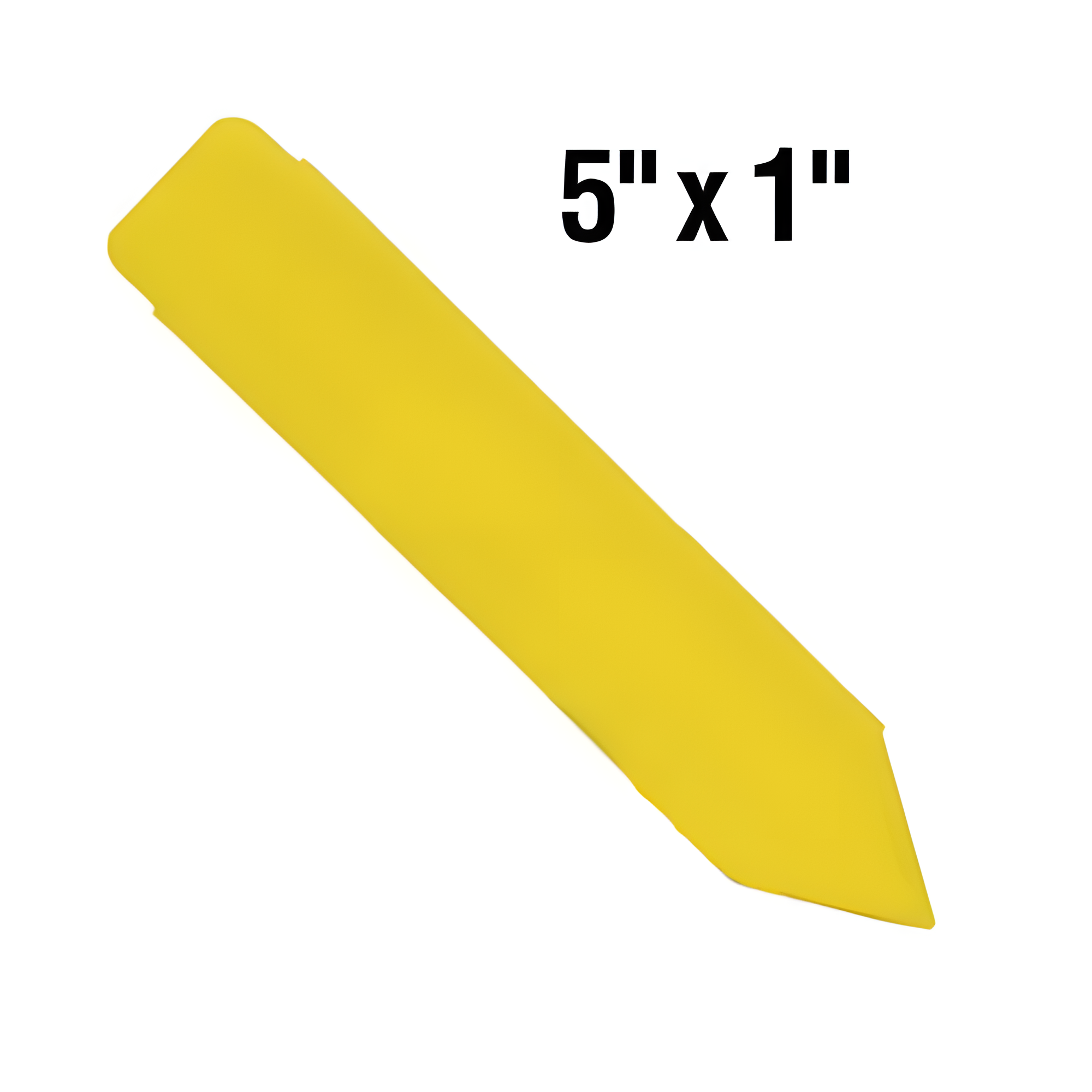 BarcodeFactory 5x1 Thermal Yellow Pot Stakes BAR-SP5X1-YE