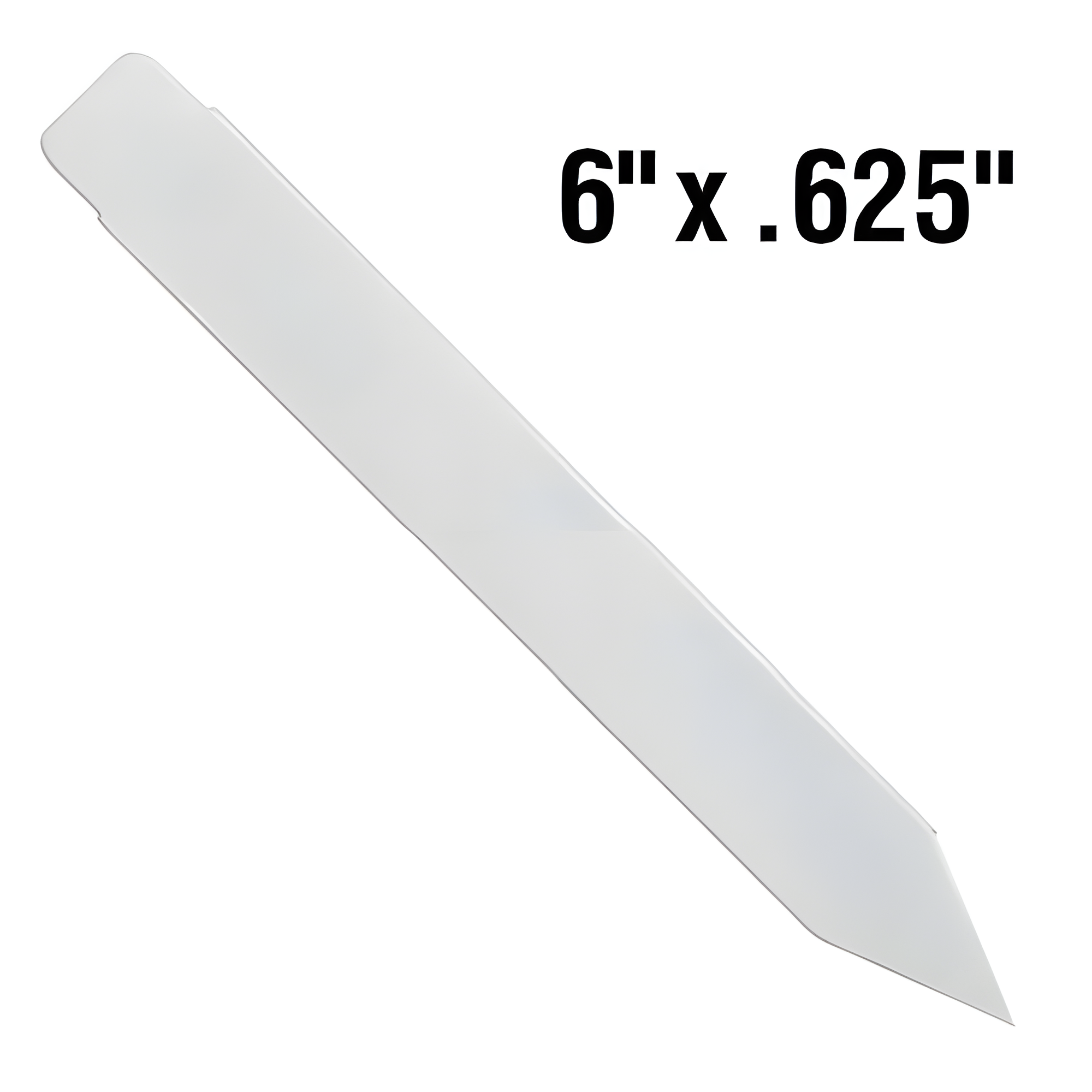 BarcodeFactory 6x0.625 Thermal White Pot Stakes Single Roll BAR-SP6X06-WH-EA