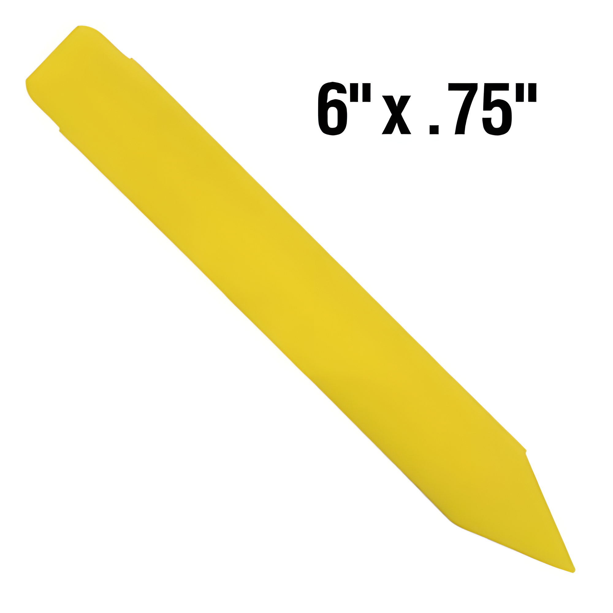 BarcodeFactory 6x0.75 Thermal Yellow Pot Stakes BAR-SP6X07-YE
