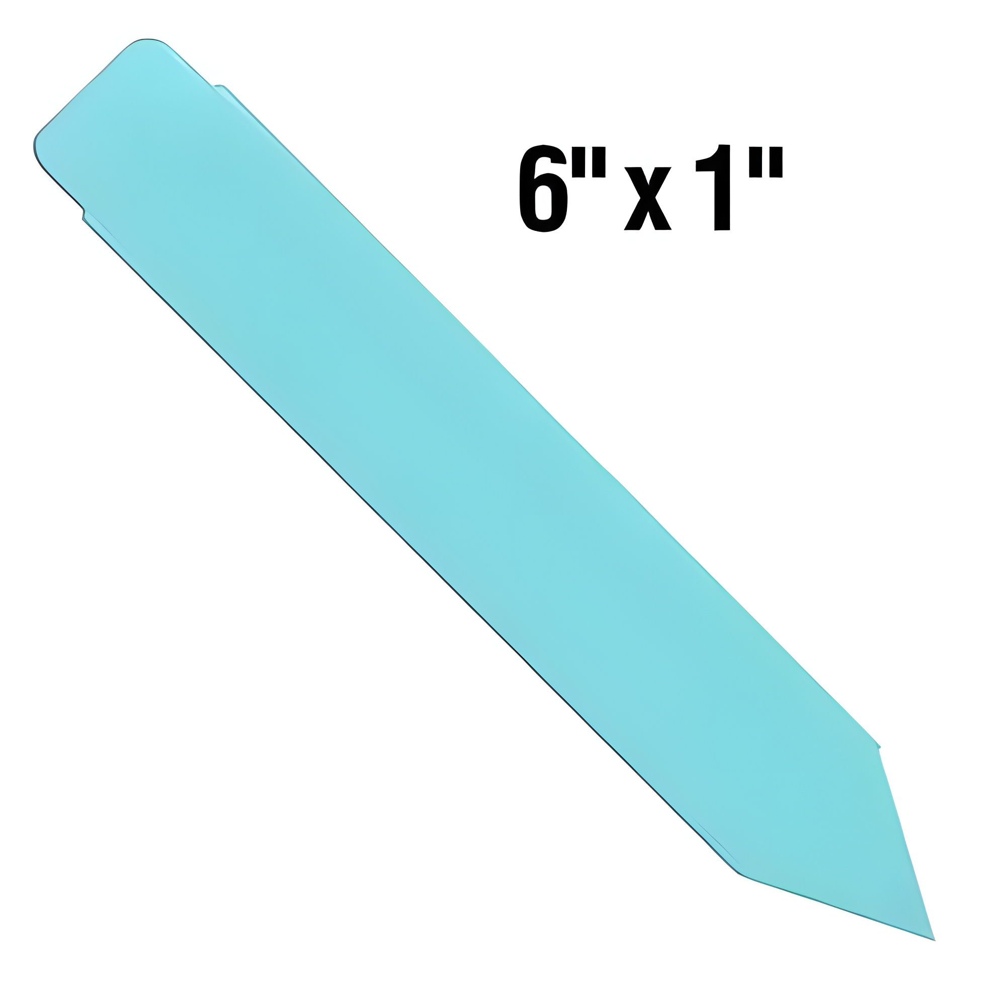 BarcodeFactory 6x1 Thermal Blue Pot Stakes BAR-SS6X1-BL