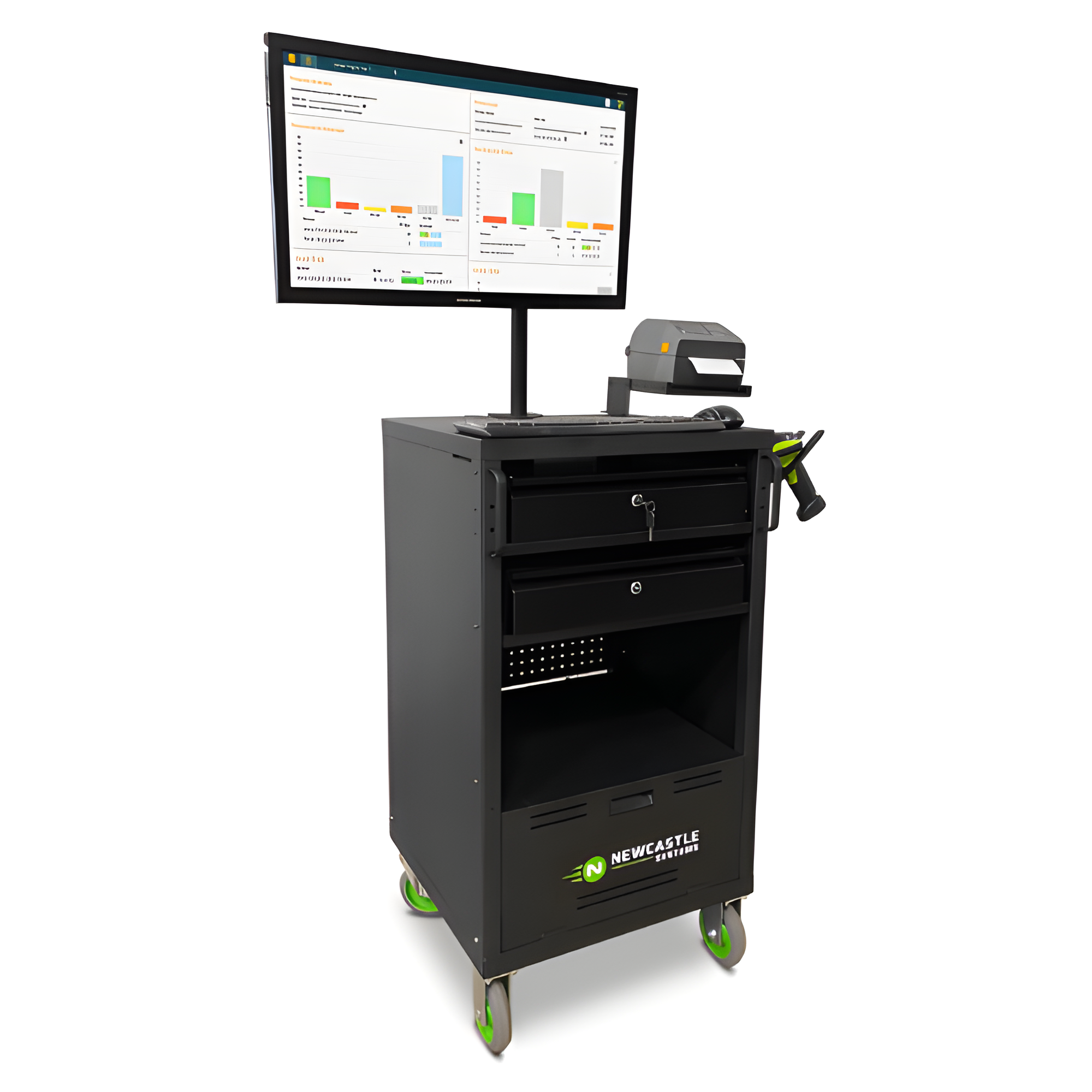 Newcastle QC Mobile Work Cart QC504R