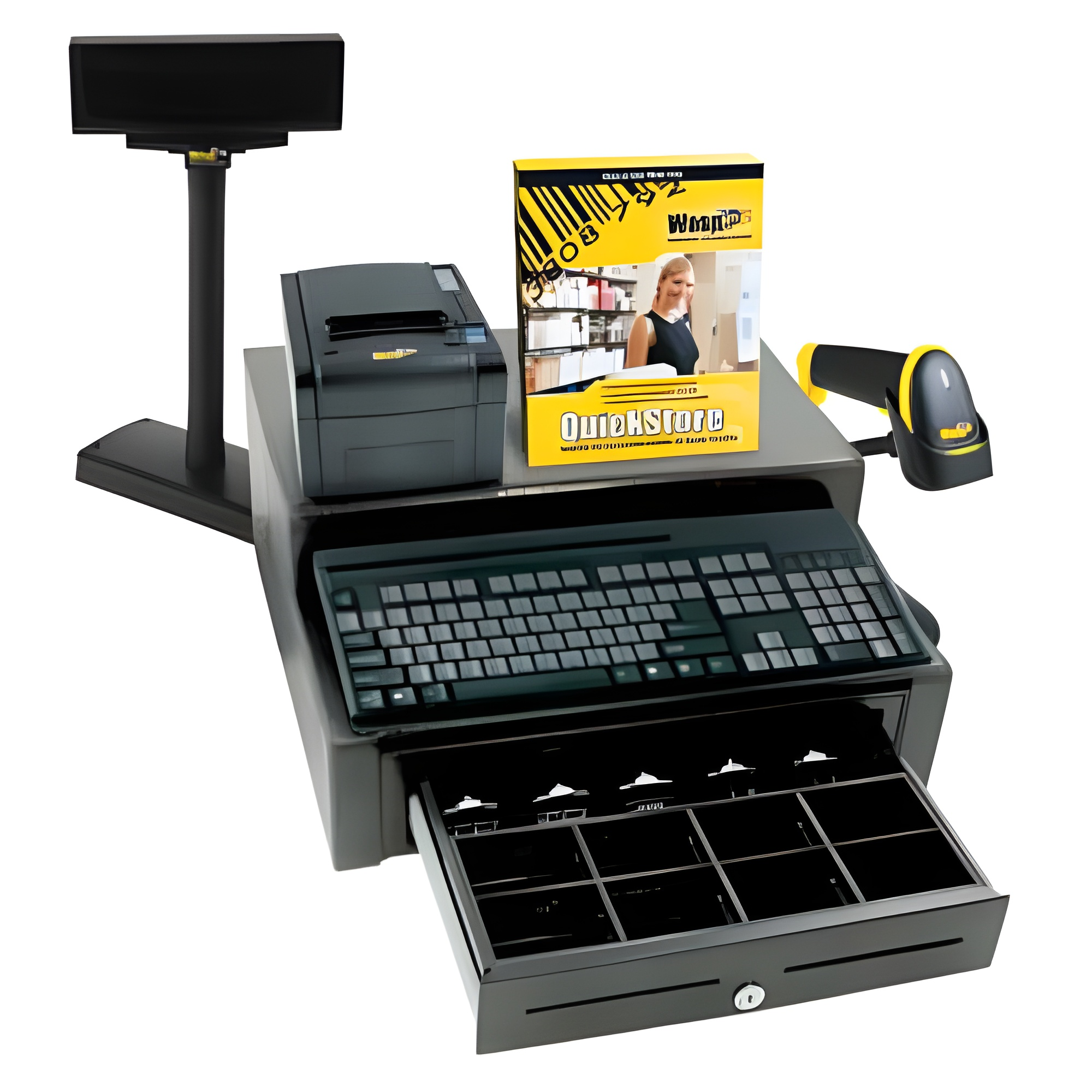 Wasp Quickstore Professional POS With Hardware and 1 Lane License 633808471385