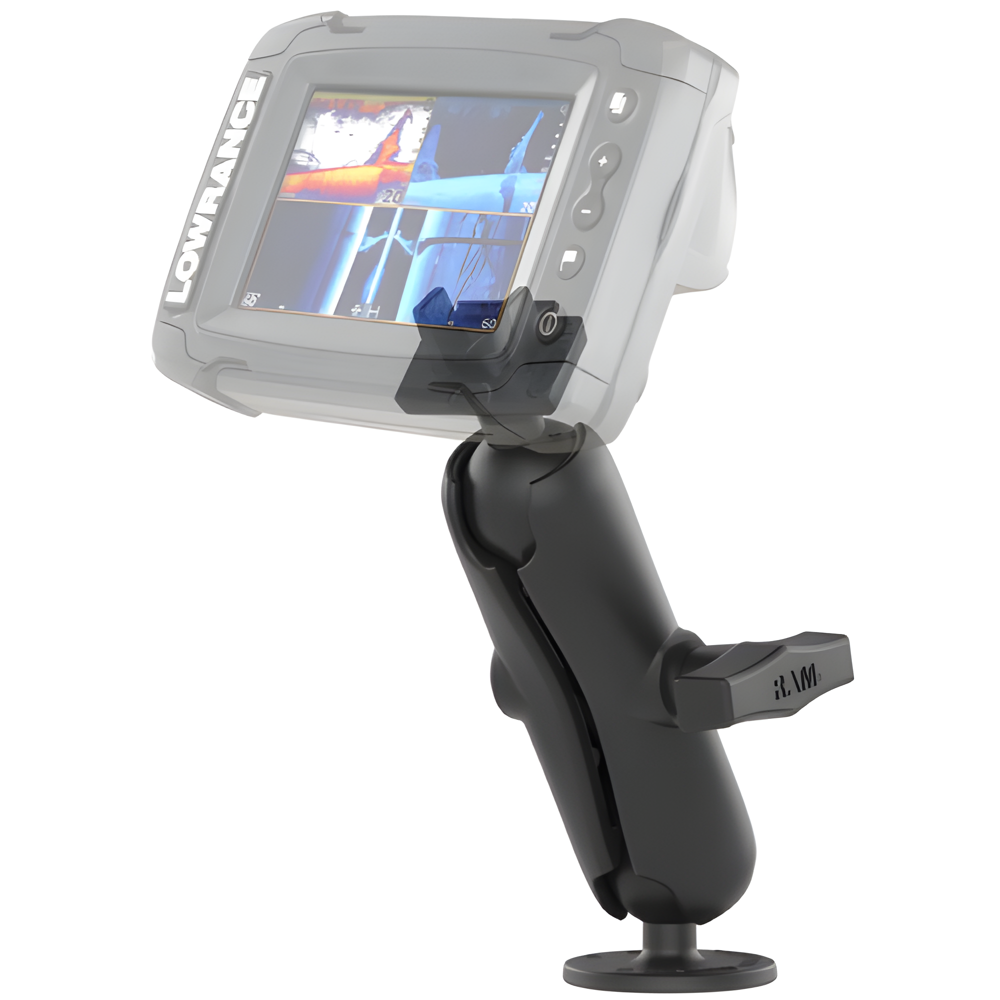 RAM-101-LO11 - RAM Double Ball Mount [Lowrance Elite-5/Elite-7 Ti]