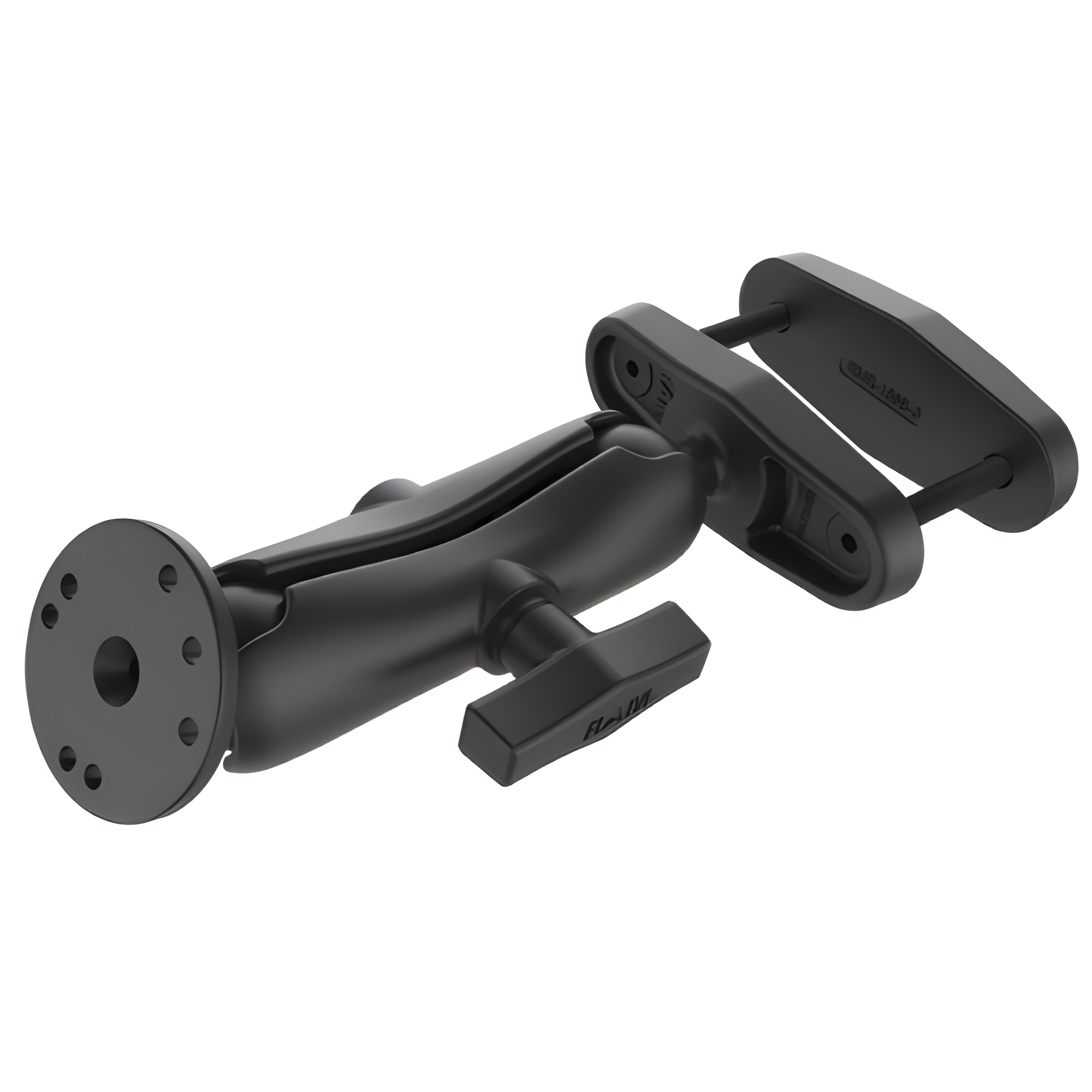 RAM 3" Square Post Clamp Mount w/Round AMPS Plate [Medium] RAM-101U-247-3