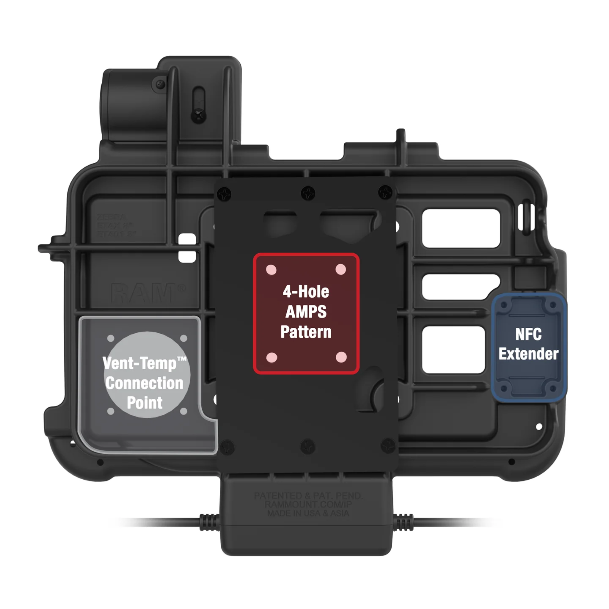 RAM GDS Thin-Dock/Data [Zebra ET401/ET4x 8"] RAM-GDS-DOCK-ZE46PDU