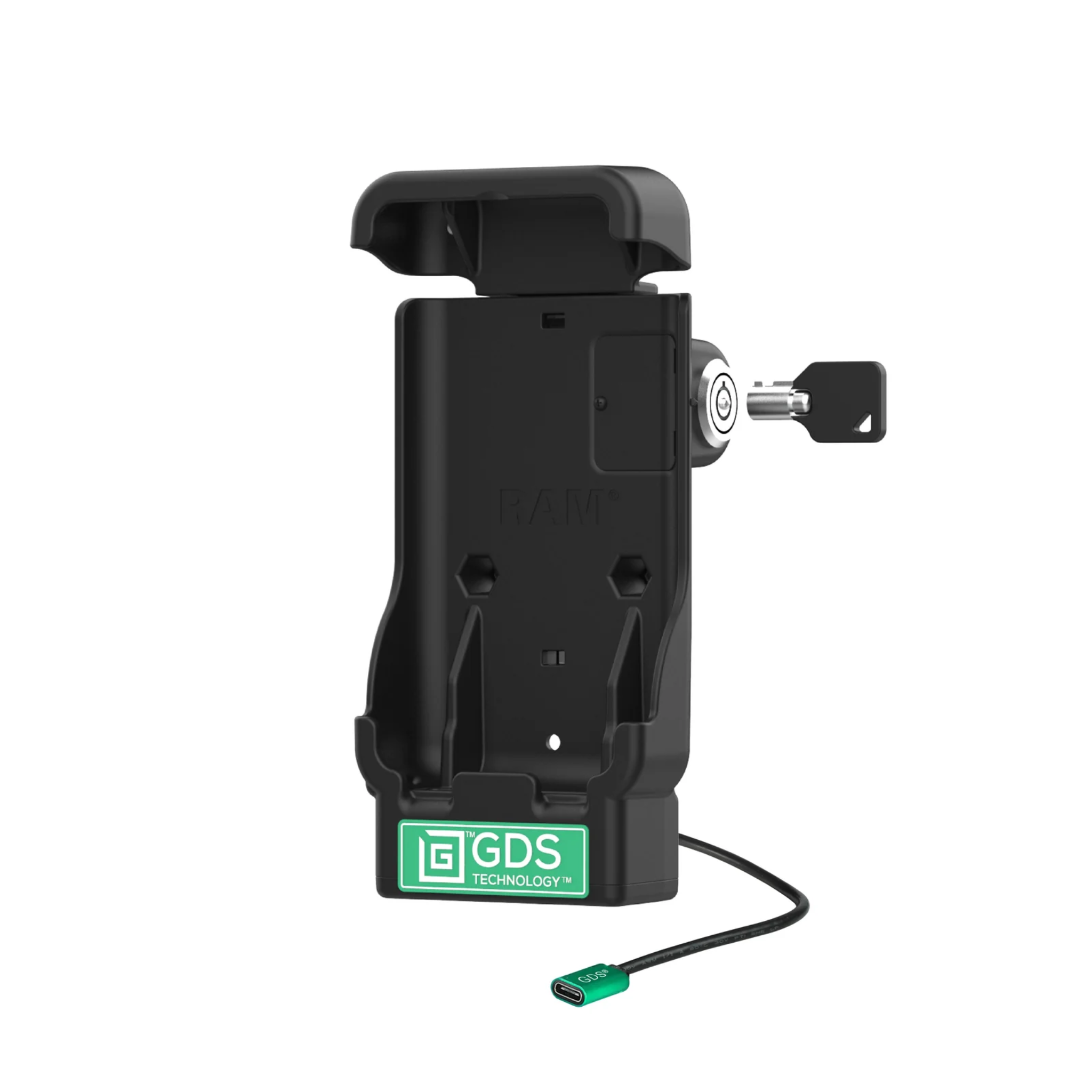RAM GDS Locking Power Dock in IntelliSkin w/ USB-C  [Zebra EM45] RAM-GDS-DOCKL-V15-ZE37-CU
