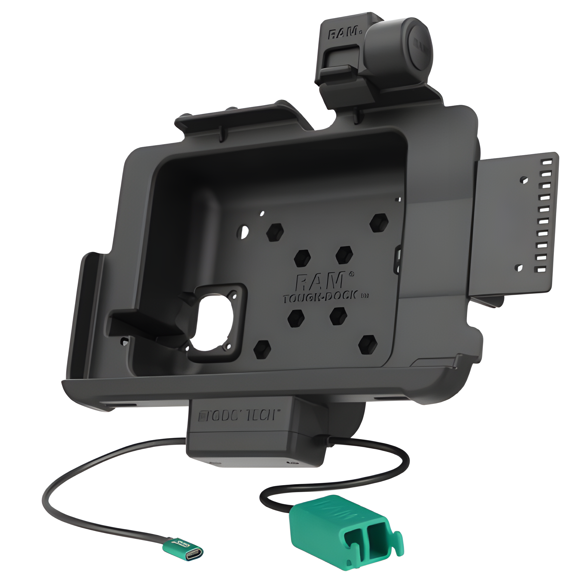 RAM GDS Power/Dual USB Dock w/Latch [Zebra ET4x 10" Tablet] RAM-GDS-DOCKNLL-ZE21PD2U