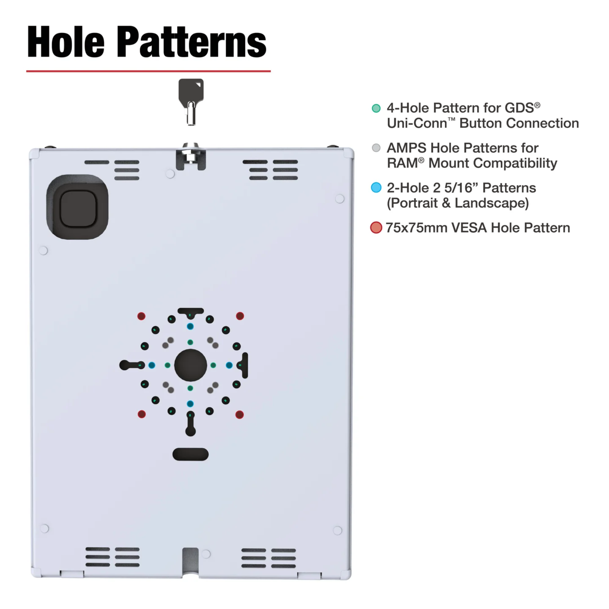 RAM Safe-Case [iPad Pro 13/Air 13/Pro 12.9, Grey] RAM-TE-AP47-GRY