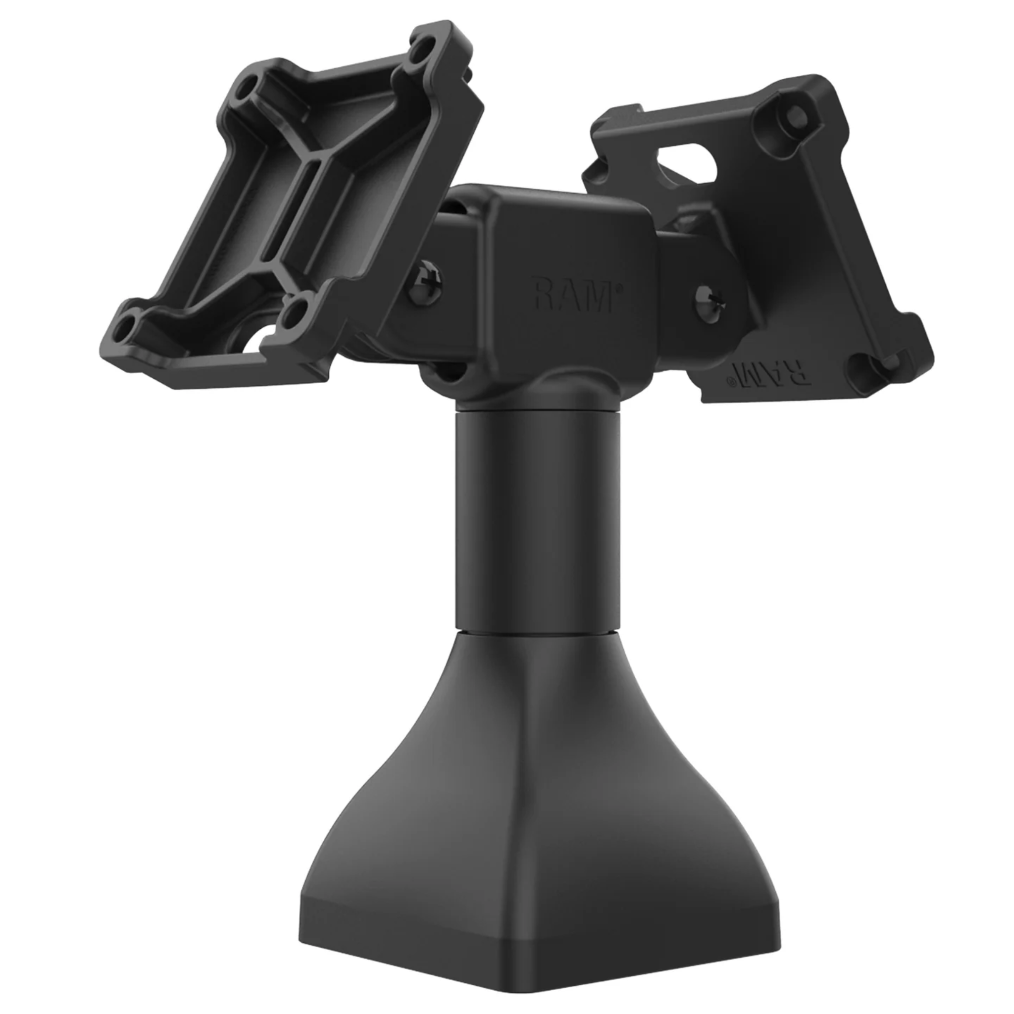 RAM 7" Pedestal Mount w/Dual VESA Adapters [Black] RAP-D11H2-7-V75