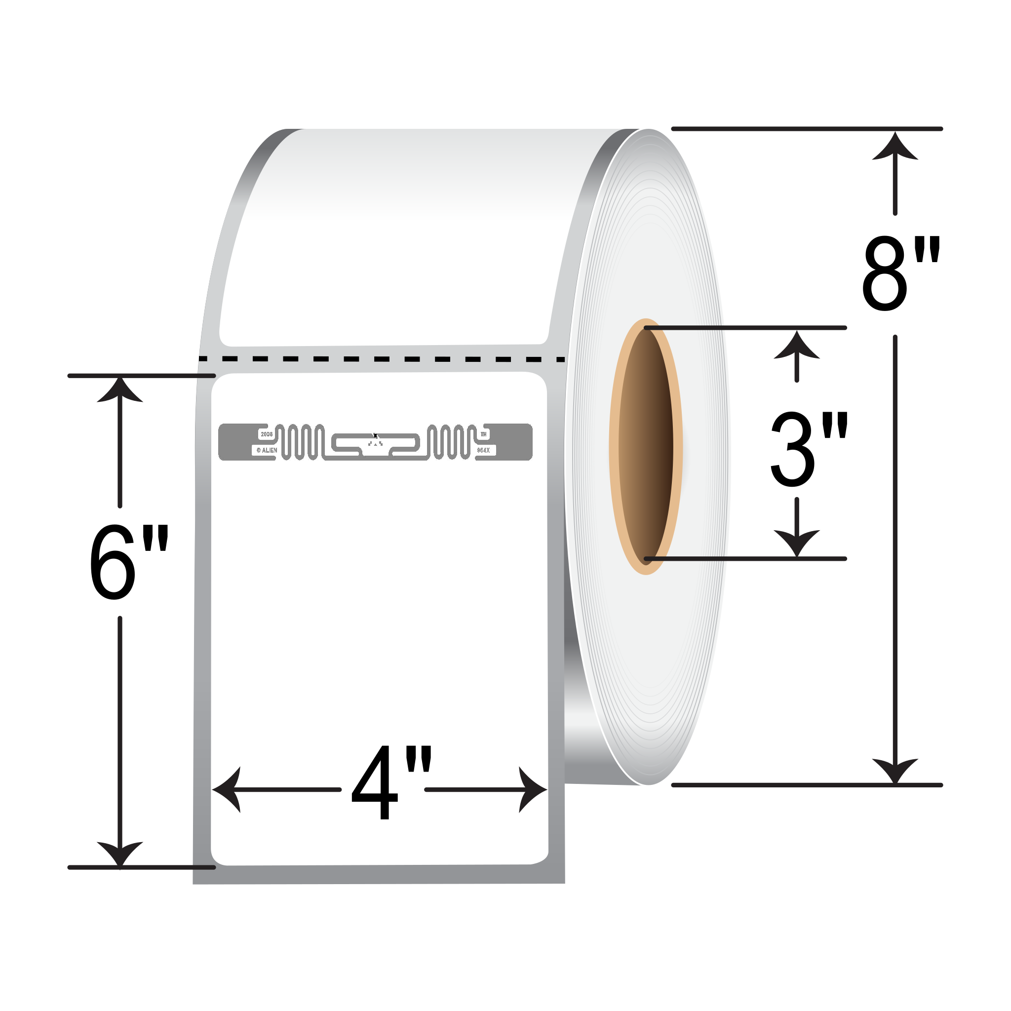 SATO 4x6-inch RFID Labels 59SAL1016