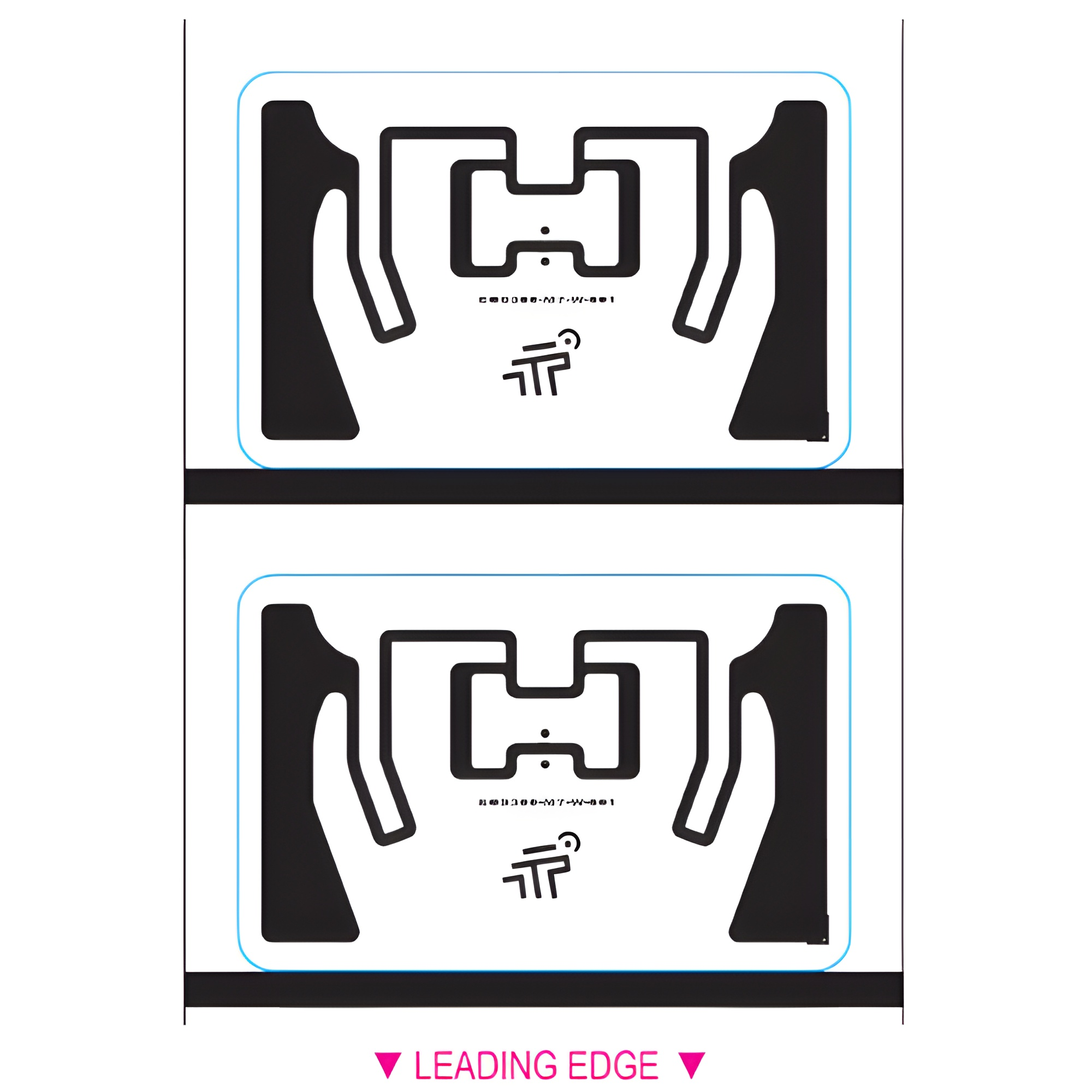 BarcodeFactory 2.13x1.375 ARC Certified RFID Label [EOS-261 (M730), Blank, Non-Perforated] RFT-50X30-EOS-300-M730