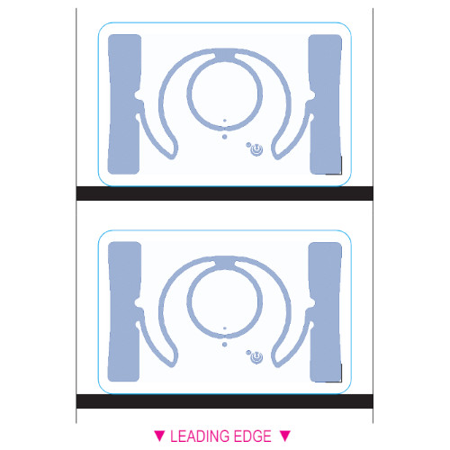 BarcodeFactory 2.13x1.375 ARC Certified RFID Label [TX5030AU9 (UCODE 9), Blank, Non-Perforated] RFT-50X30-TX5030AU9