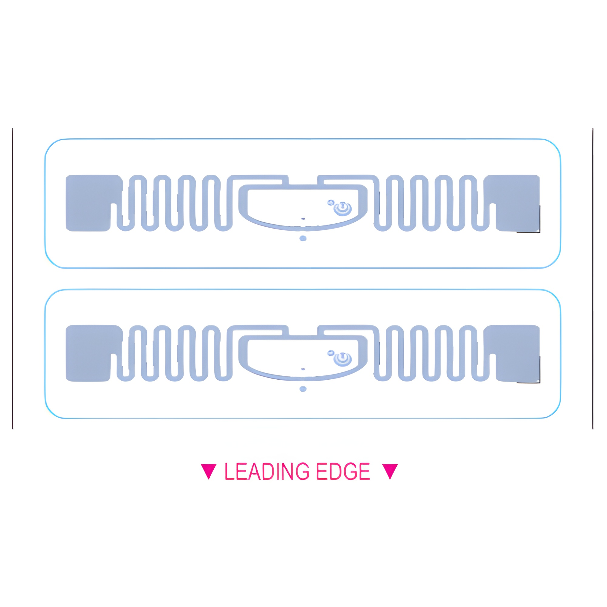 BarcodeFactory 3x0.75 ARC Certified RFID Label [TX7010AU9 (UCODE 9), Blank, Non-Perforated] RFT-70X10-TX7010AU9