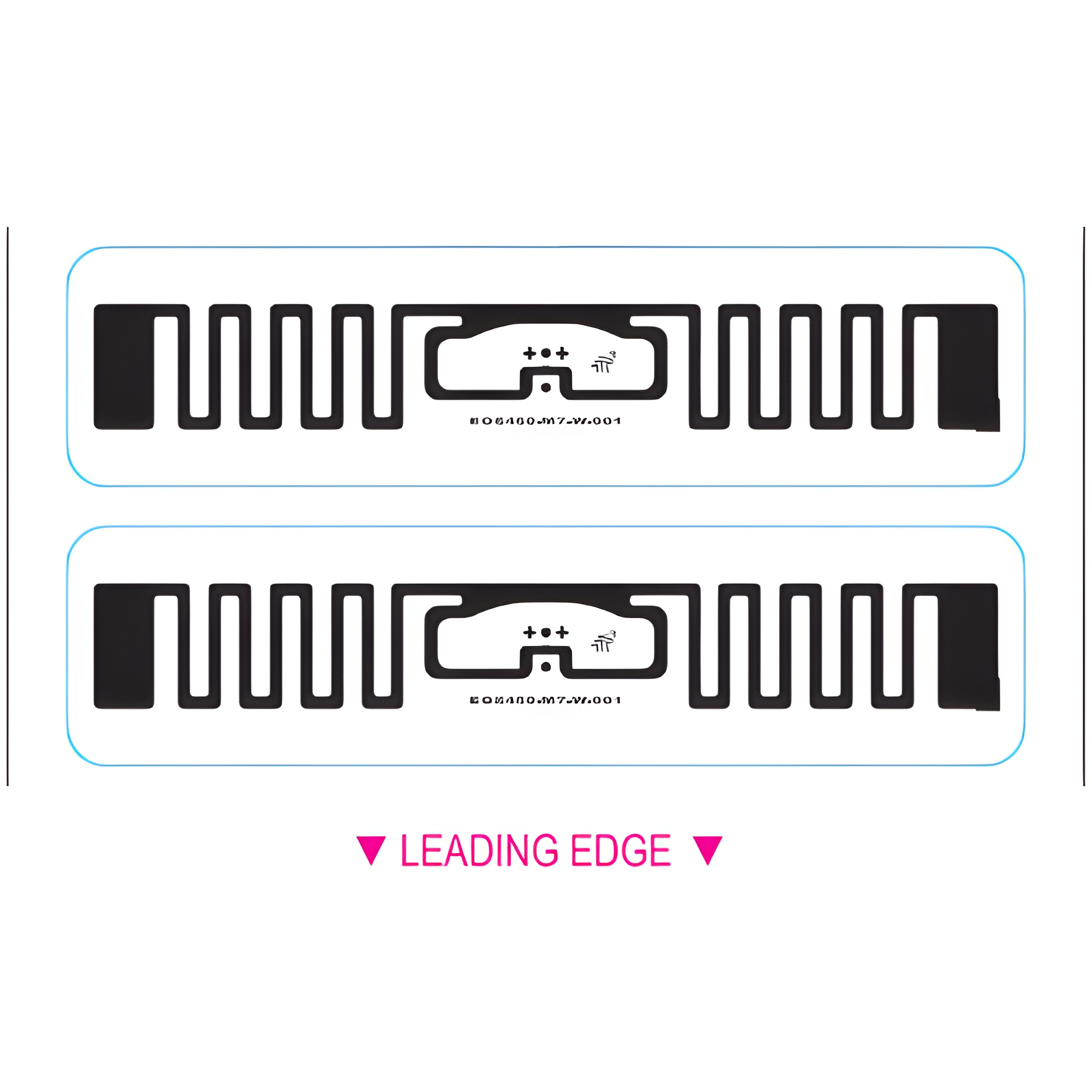 BarcodeFactory 3x0.75 ARC Certified RFID Label [EOS-450 (M730), Blank, Non-Perforated] RFT-72X10-EOS-450-M730