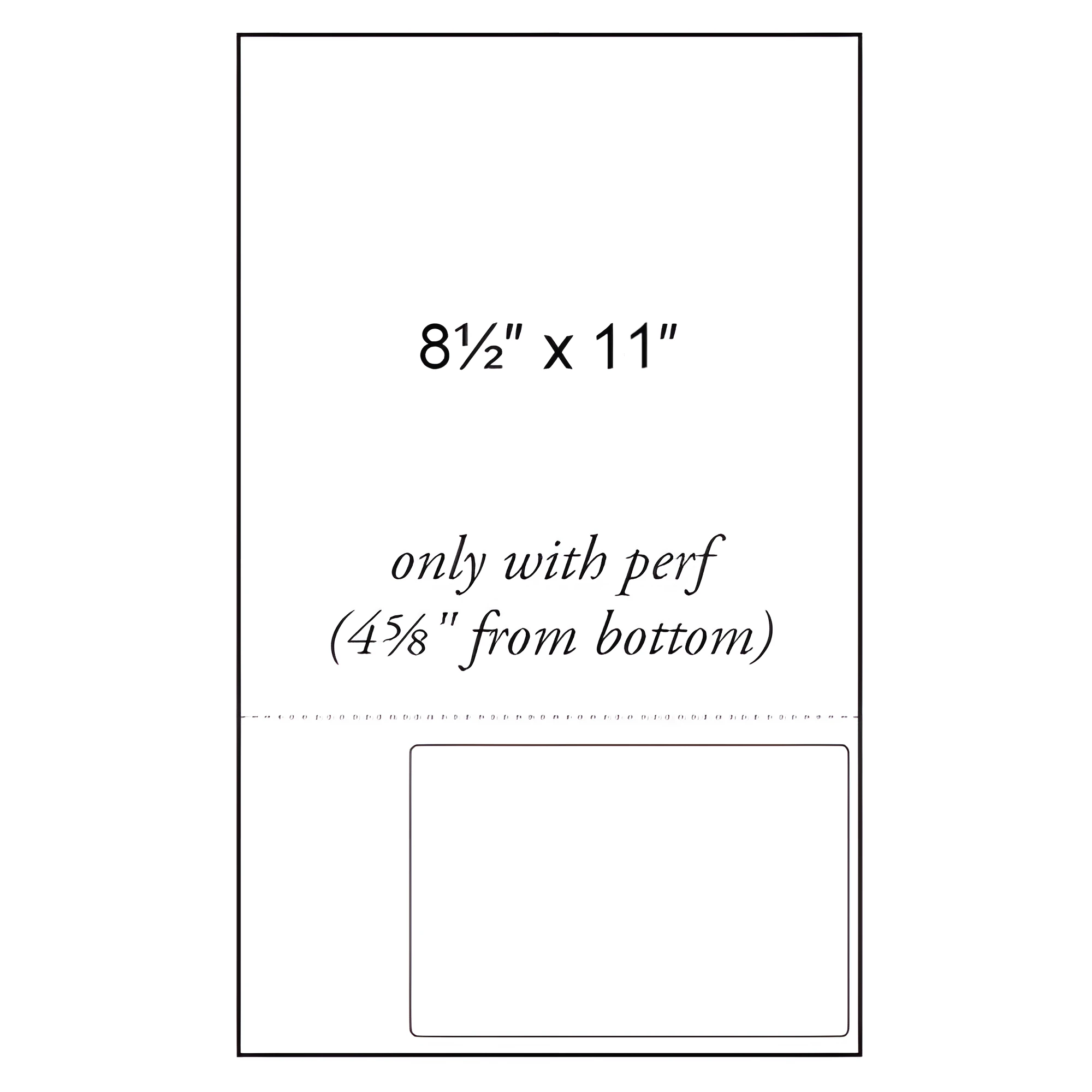 BCF 6 x 4 Integrated Labels [8 1/2" x 11" Sheet Size] BAR-RI-6-4-1-Right