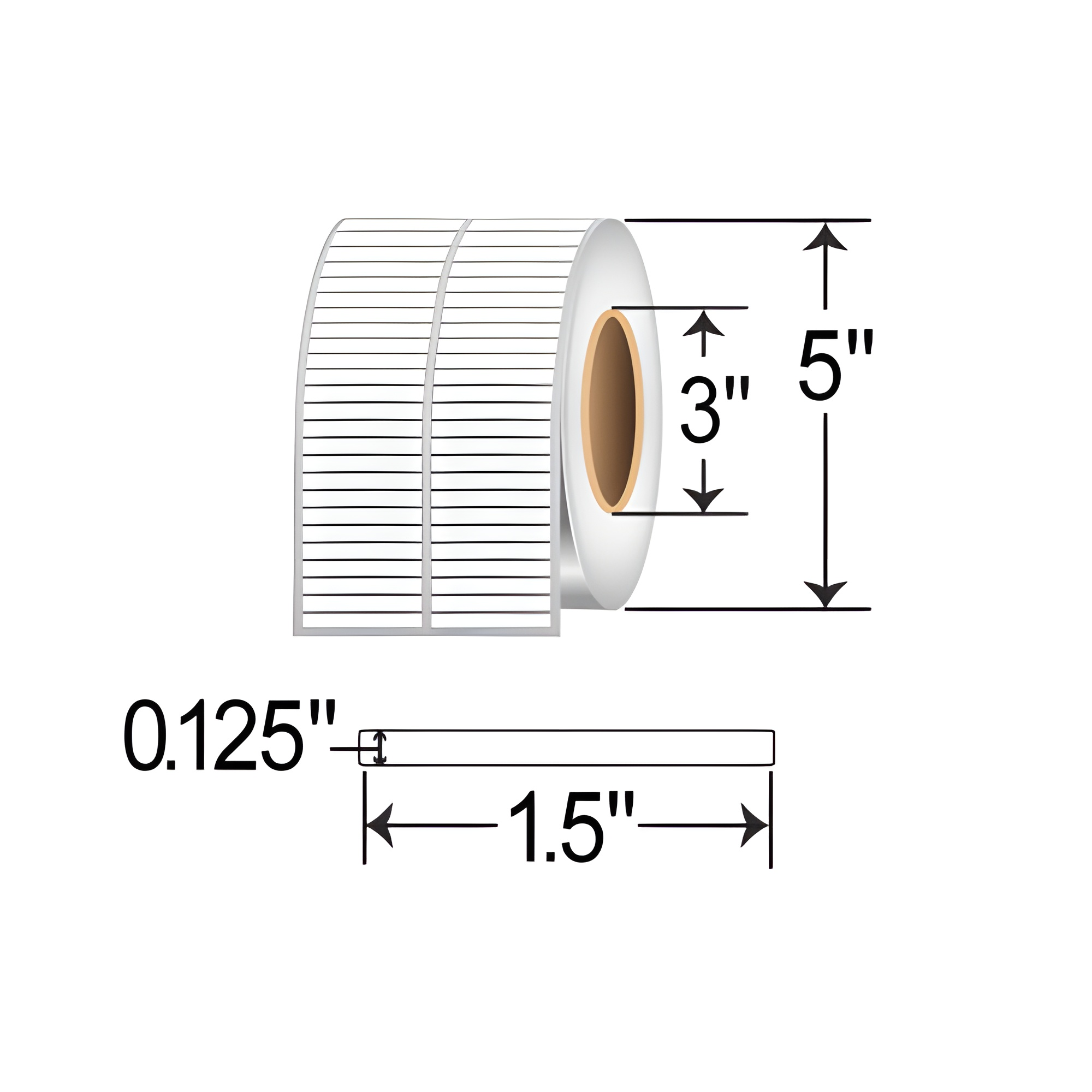 Datamax Electronic Component Labels [Non-Perforated] ECL1553-10