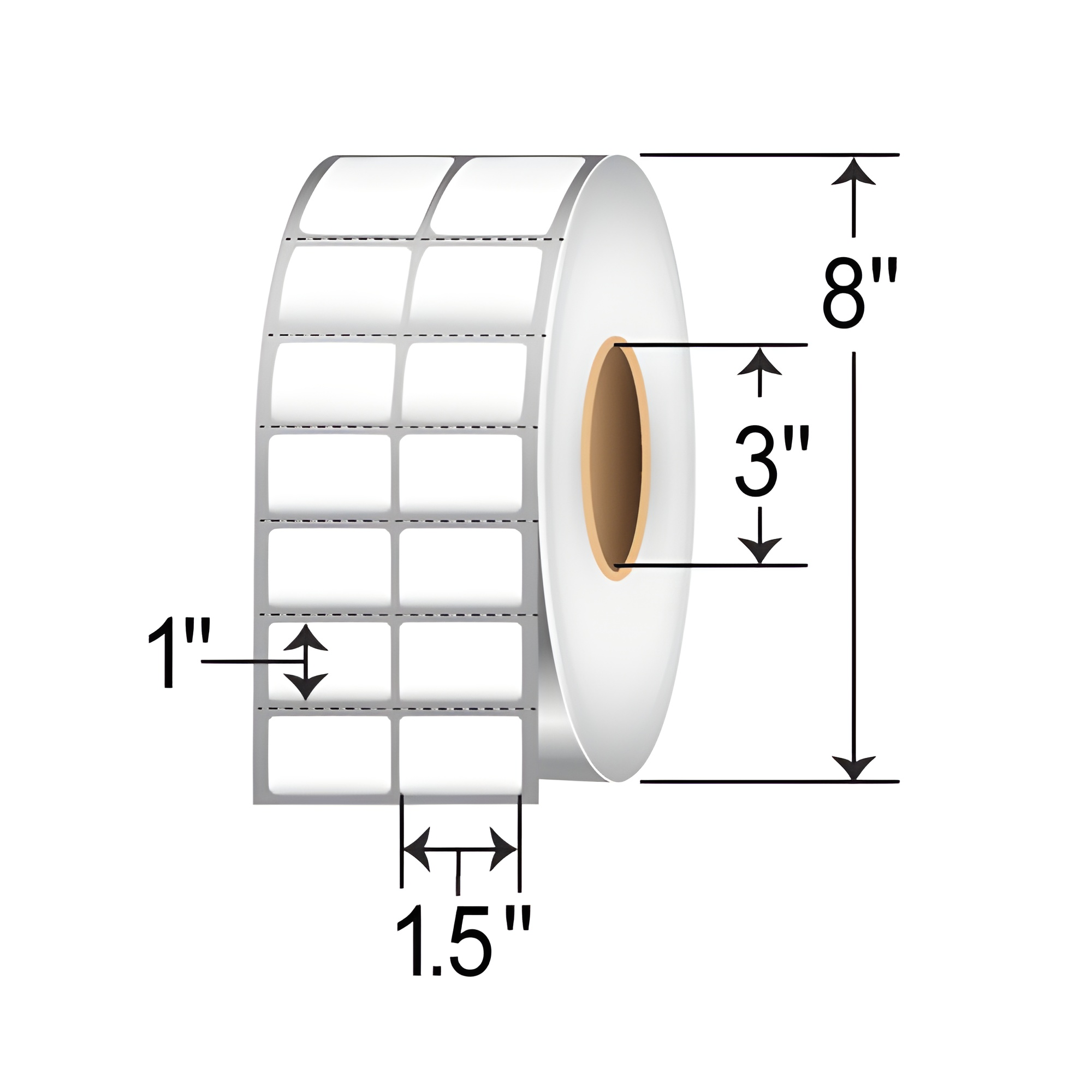 Barcodefactory 1.5x1  TT Label [2up, Perforated] RT-15-1-10000-3