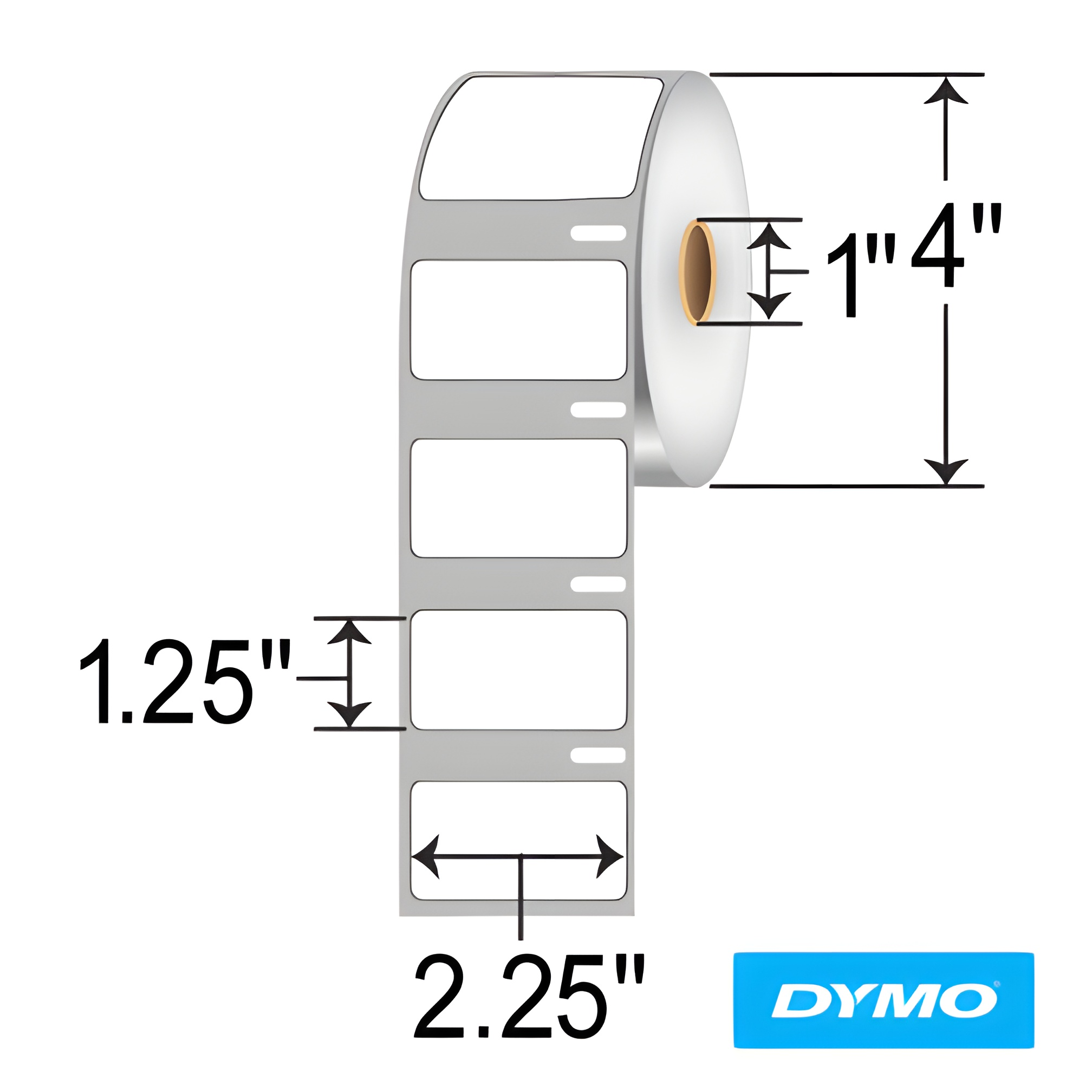 BarcodeFactory 2.25x1.25 DT Labels [Non-Perforated] 530897